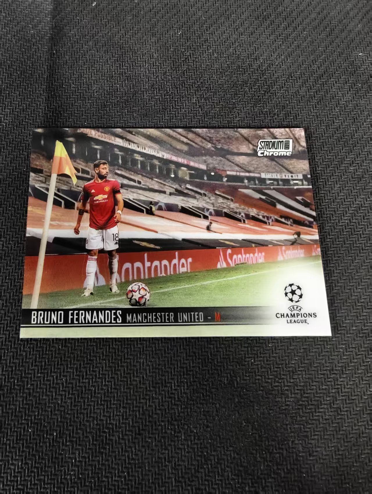 【可合并，不累计】2021 Topps Stadium Club Chrome Bruno Fernandes 曼联 B 费尔南德斯 竞技场 欧冠 划痕 边角瑕疵 #80