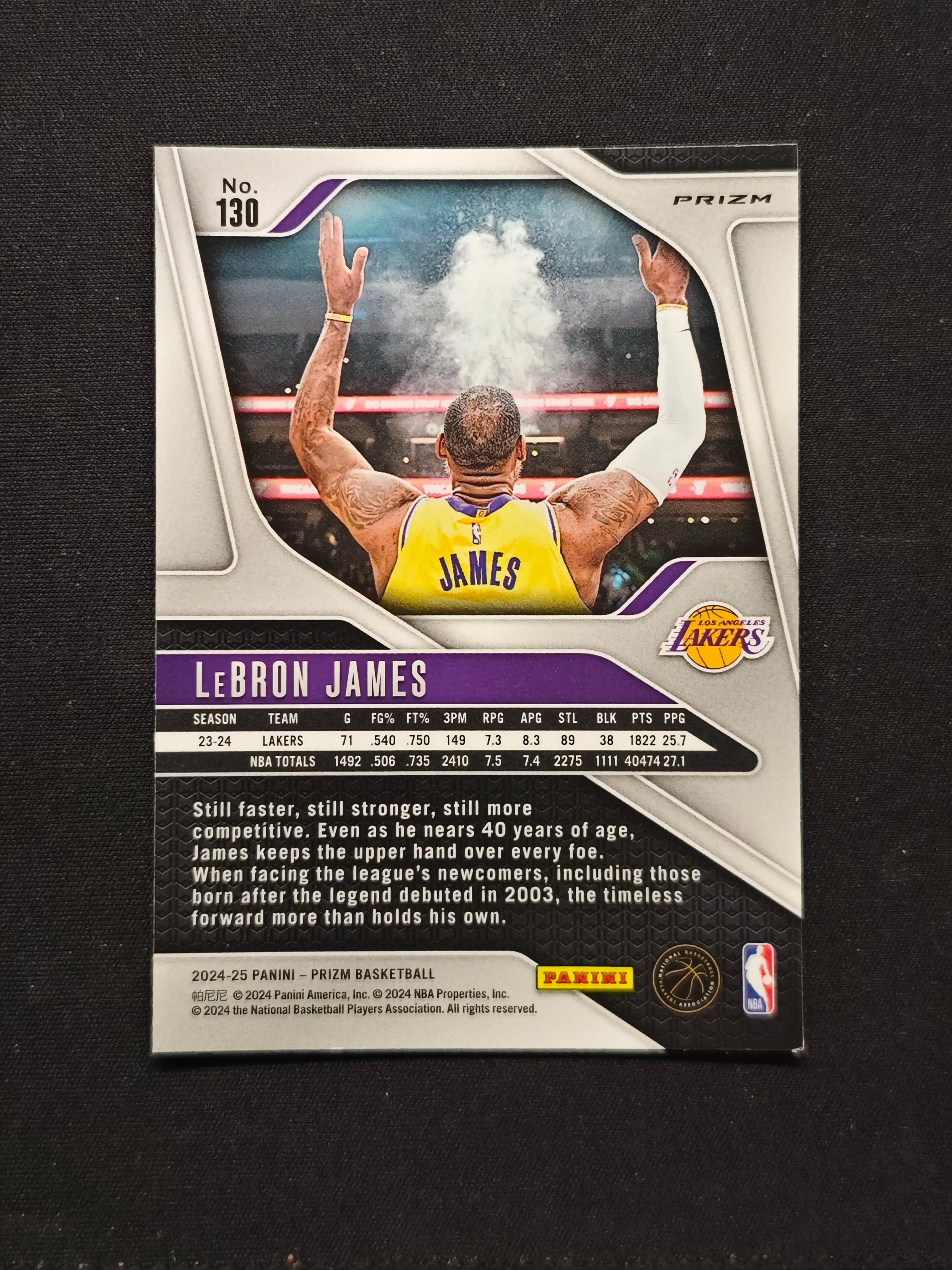 2024-25 Panini Prizm LeBron James 【芒果拍卖】PZ 湖人 勒布朗 詹姆斯 绿折 #1125耿鬼3