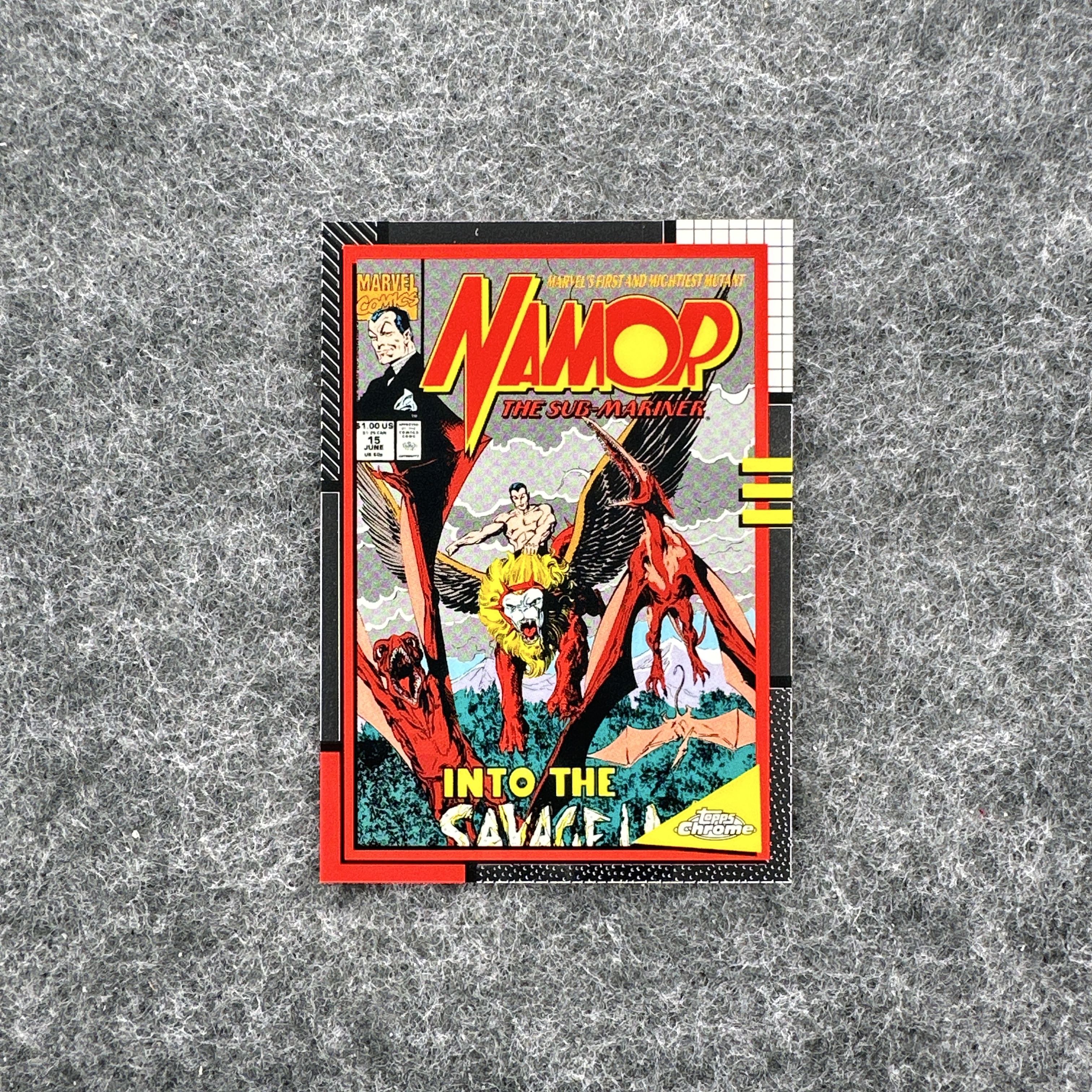 【小卡册寄售】2024 Topps Chrome 漫威 复仇者联盟 纳摩 海底人 亚特兰蒂斯王子 Marvel 90s 漫威90年代经典 致敬封面 王牌折射系列 Namor #羊