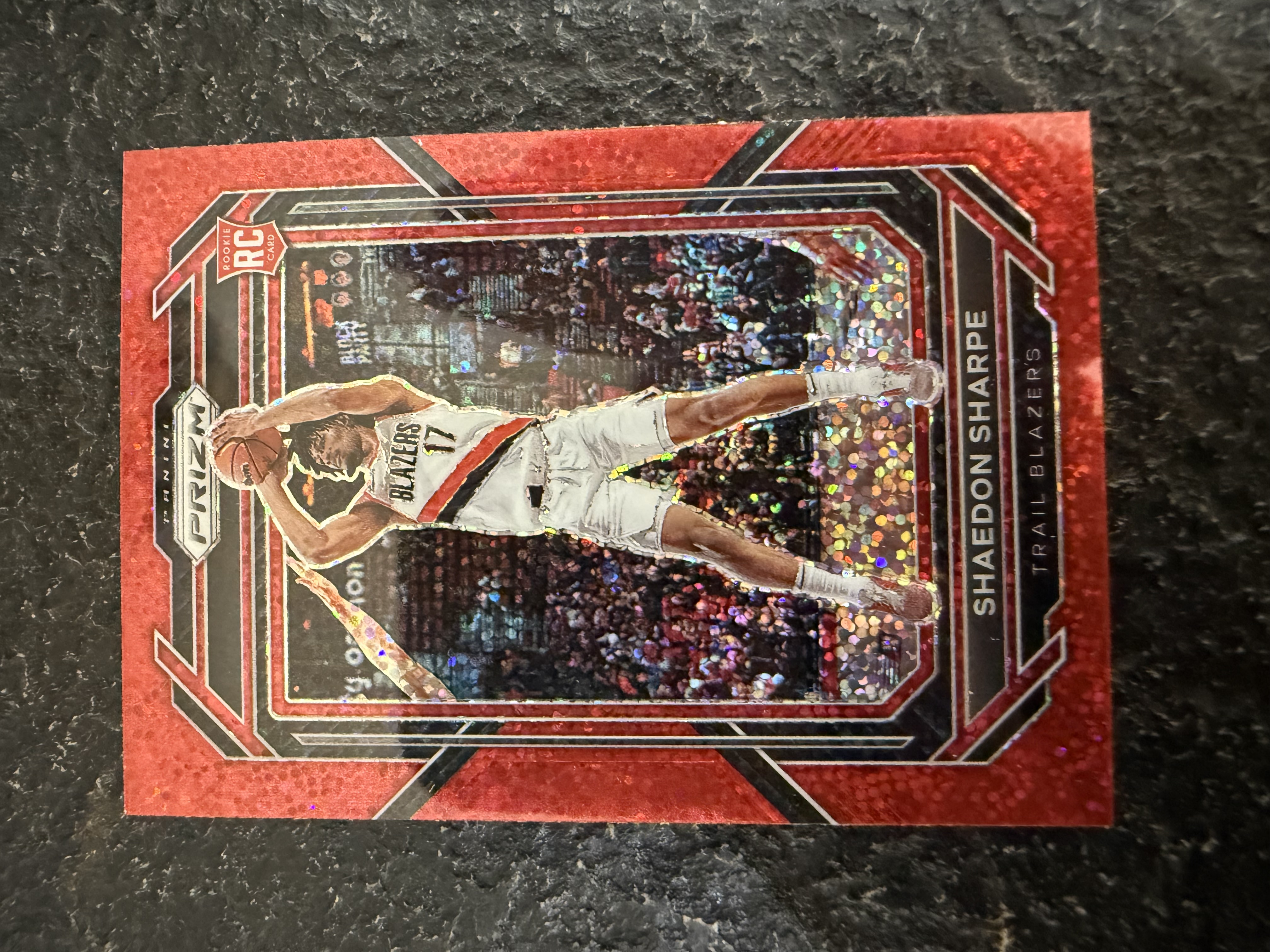 2022-2023 PANINI PRIZM 新秀RC 谢尔登 夏普 开拓者 红碎点折 大热新秀 稀有折射 收藏佳品 卡品如图 拍前细看备注