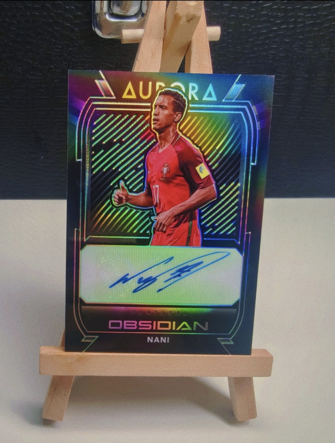 2020-21 Panini Obsidian nani 纳尼 25/25 等同于1/1 彩虹 签字 C罗莱奥维蒂尼亚卡品如图可评 psa bgs