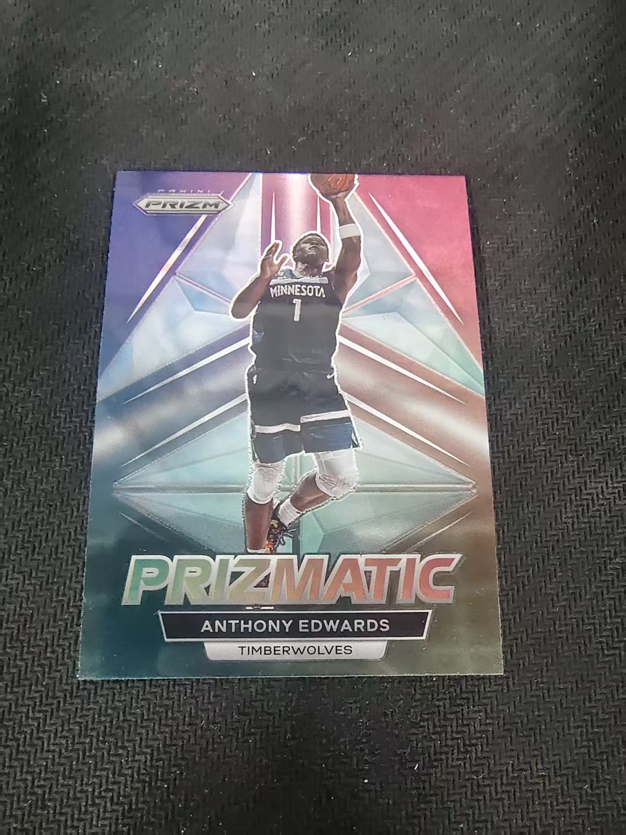 【可合并,不累计】2022-23 Panini Prizm Anthony Edwards 森林狼 华子 安东尼 爱德华兹 棱镜特卡 PZ 划痕 边角微瑕 介意勿拍 #24
