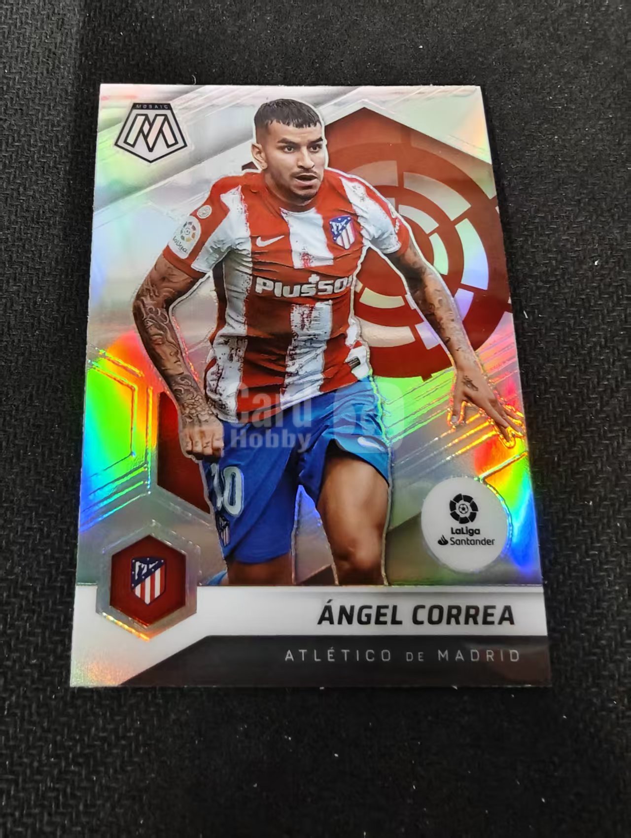 2021-22 Panini Mosaic Angel Correa 安吉尔·科雷亚 马德里竞技 西甲 马赛克 银折 划痕 边角瑕疵 #11