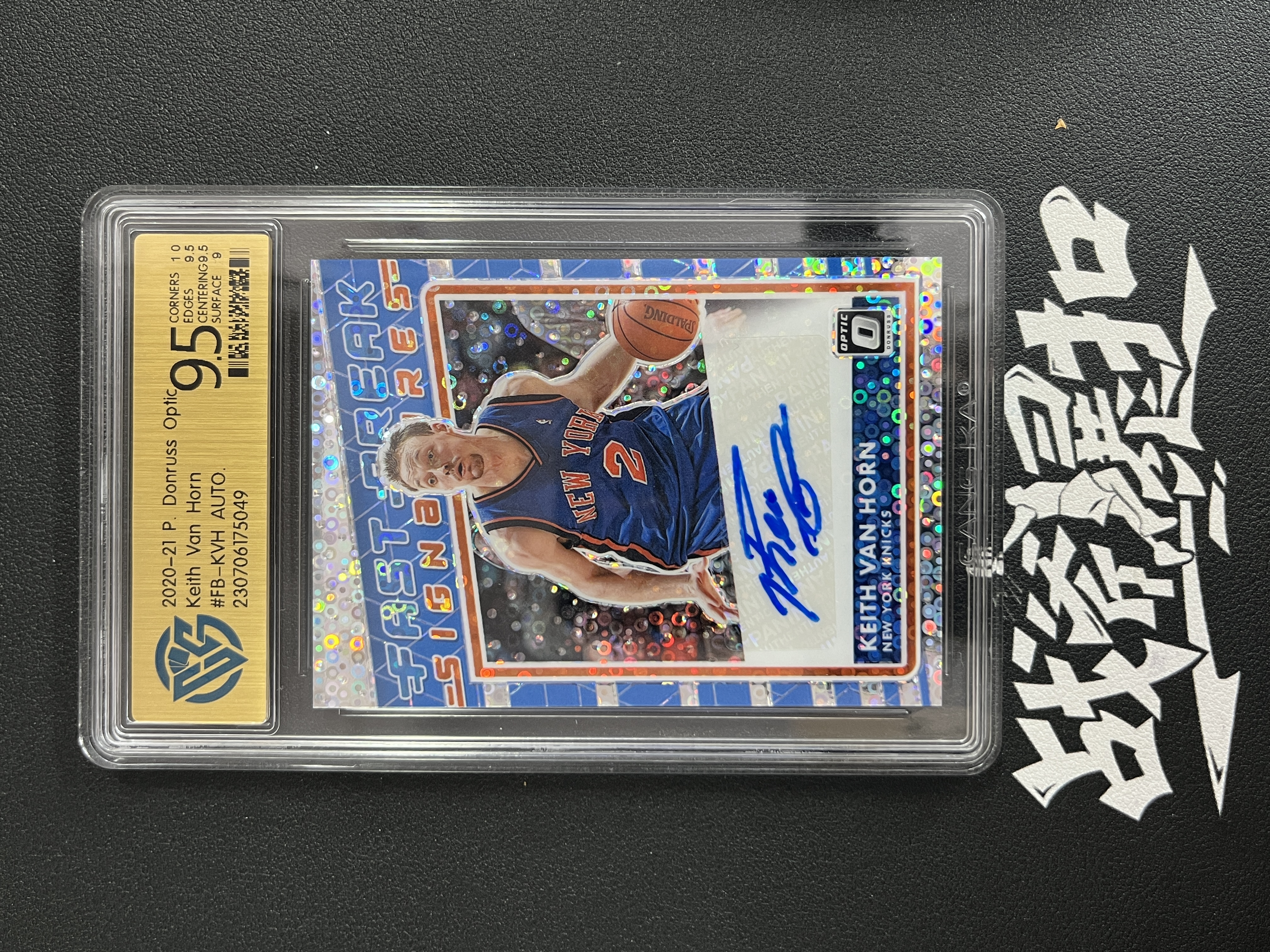 2020-21 Donruss Optic Keith Van Horn 基斯 范霍恩 尼克斯 签字 银泡泡折 快攻特卡 CCG 9.5分 收藏必备 卡品如图 【暴扣拍卖 接代卖】战斧虎虎B4