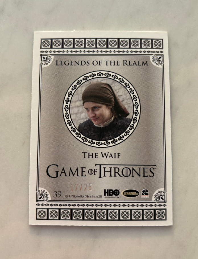 2024 Other Game of Thrones Faye Marsay HBO 权游 权利的游戏 权力的游戏 冰与火之歌 费伊 马赛 银折人物卡 17/25 低编难得 凑套必备