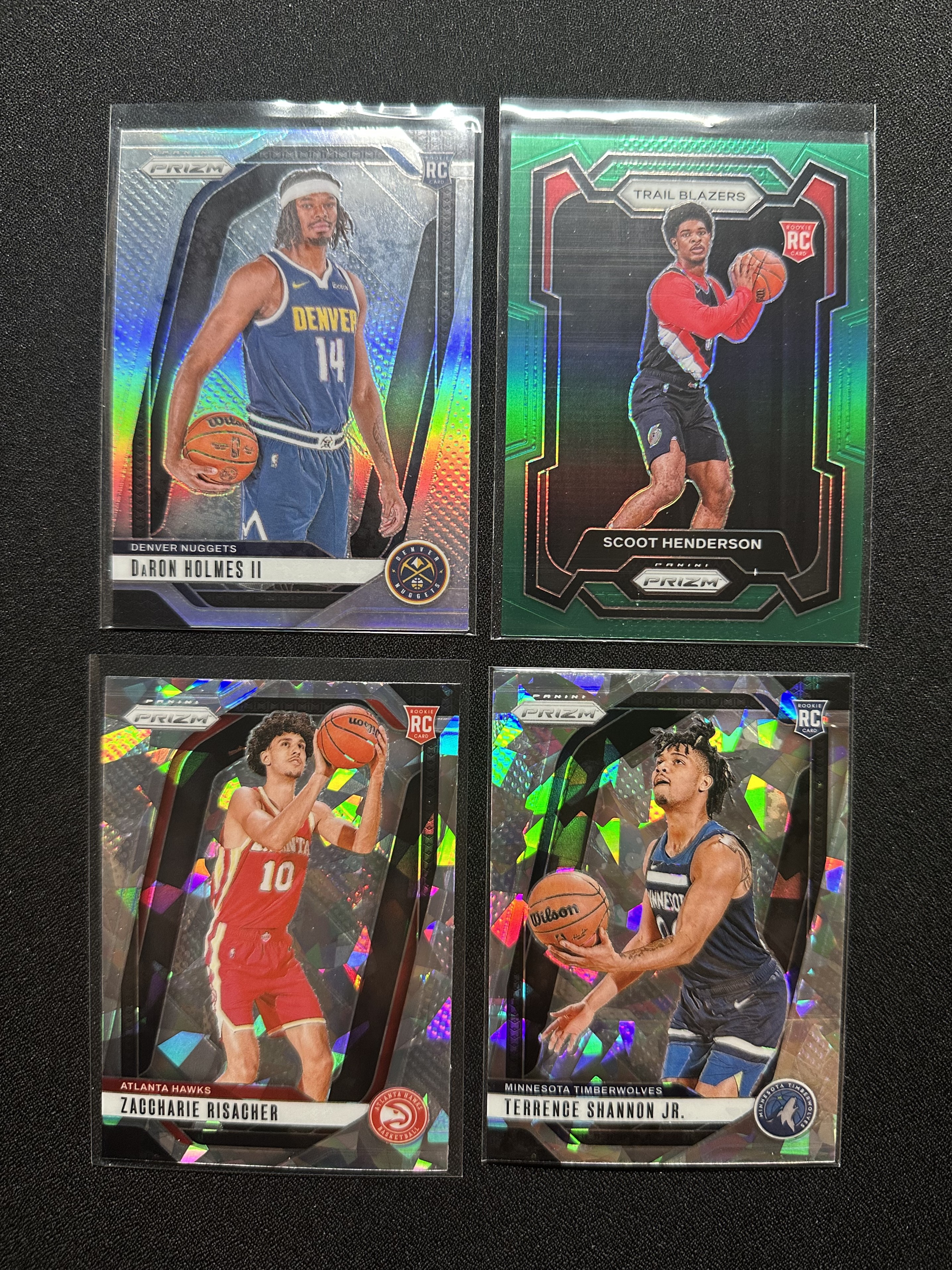 2024-25 Panini Prizm Zaccharie Risacher RC 里萨谢 小香农 斯库特 亨德森 达龙 霍姆斯 碎冰折 银折 绿折 新秀