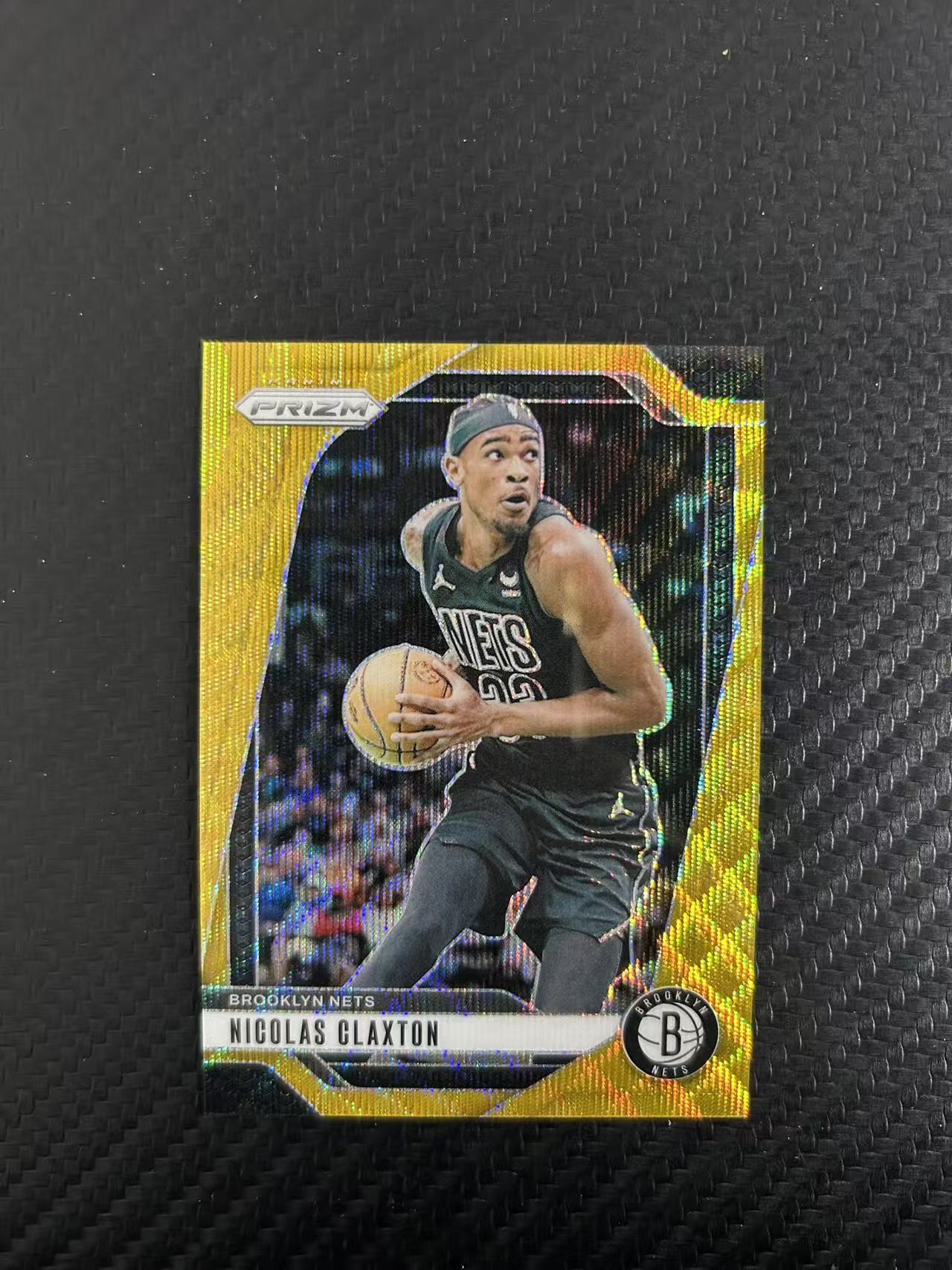 2024-25 Panini Prizm Nicolas Claxton #38【灯灯拍卡】PZ 尼古拉斯 克拉克斯顿 08/10编 金Shimmer折 收藏凑套 卡品如图 收藏必备【雪茄】