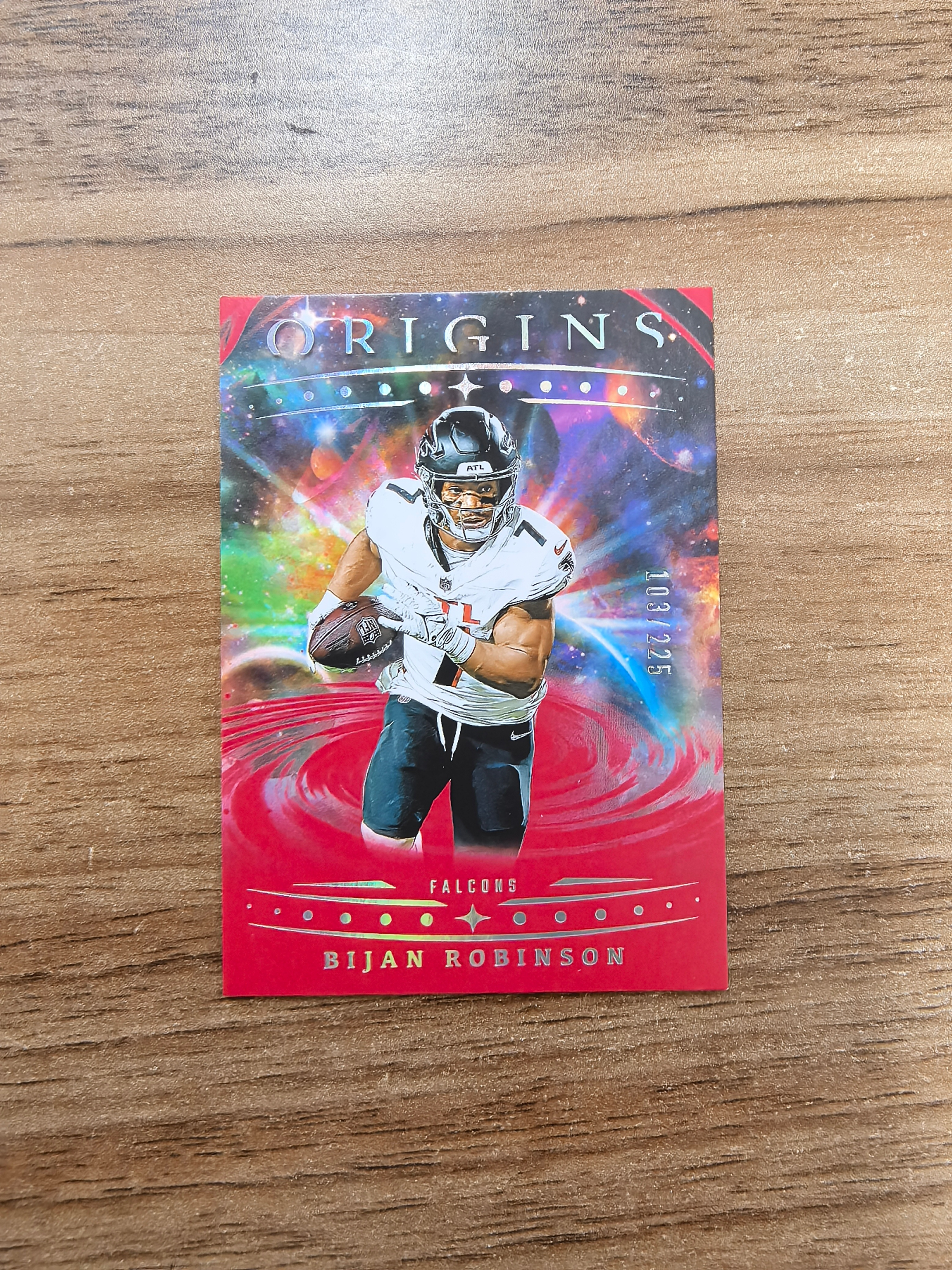 2025 Panini Origins Bijan Robinson 起源 橄榄球 亚特兰大猎鹰队 比詹罗宾逊 103/225编 实卡精美 卡品如图 收藏必入 流浪