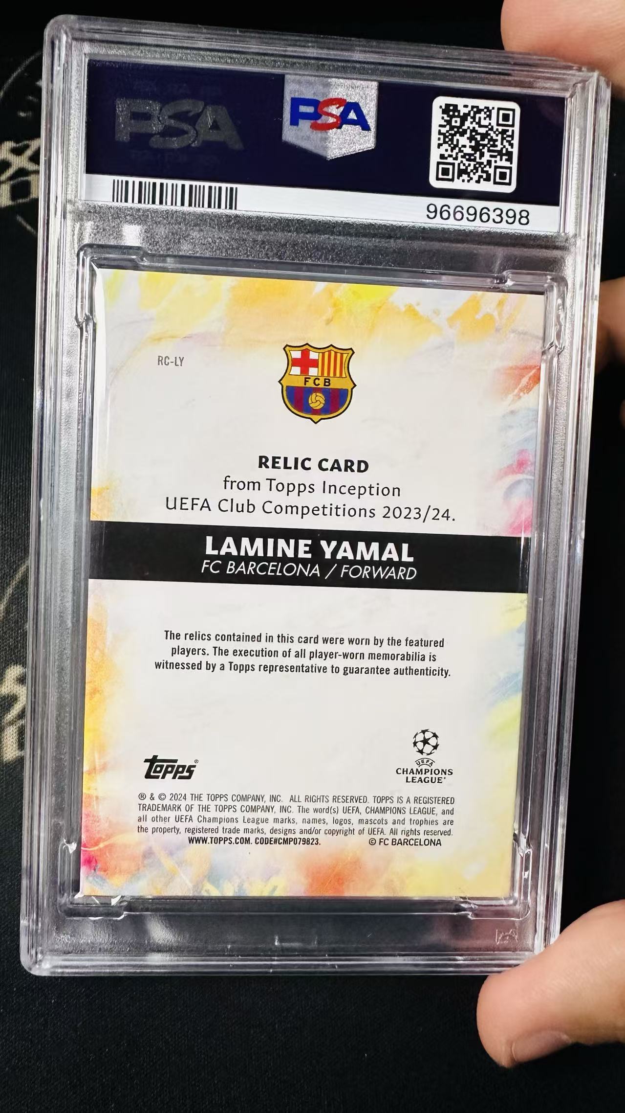 2023-24 Topps Inception Lamine Yamal RC 拉明 亚马尔 1/1遍 一编 金折 盗梦空间 正新秀 PATCH 球衣TAG暴力切割物料 巴萨 巴塞罗那 西班牙双冠王 球王梅西接班人 细节如图 洛北拍卖 拿骚