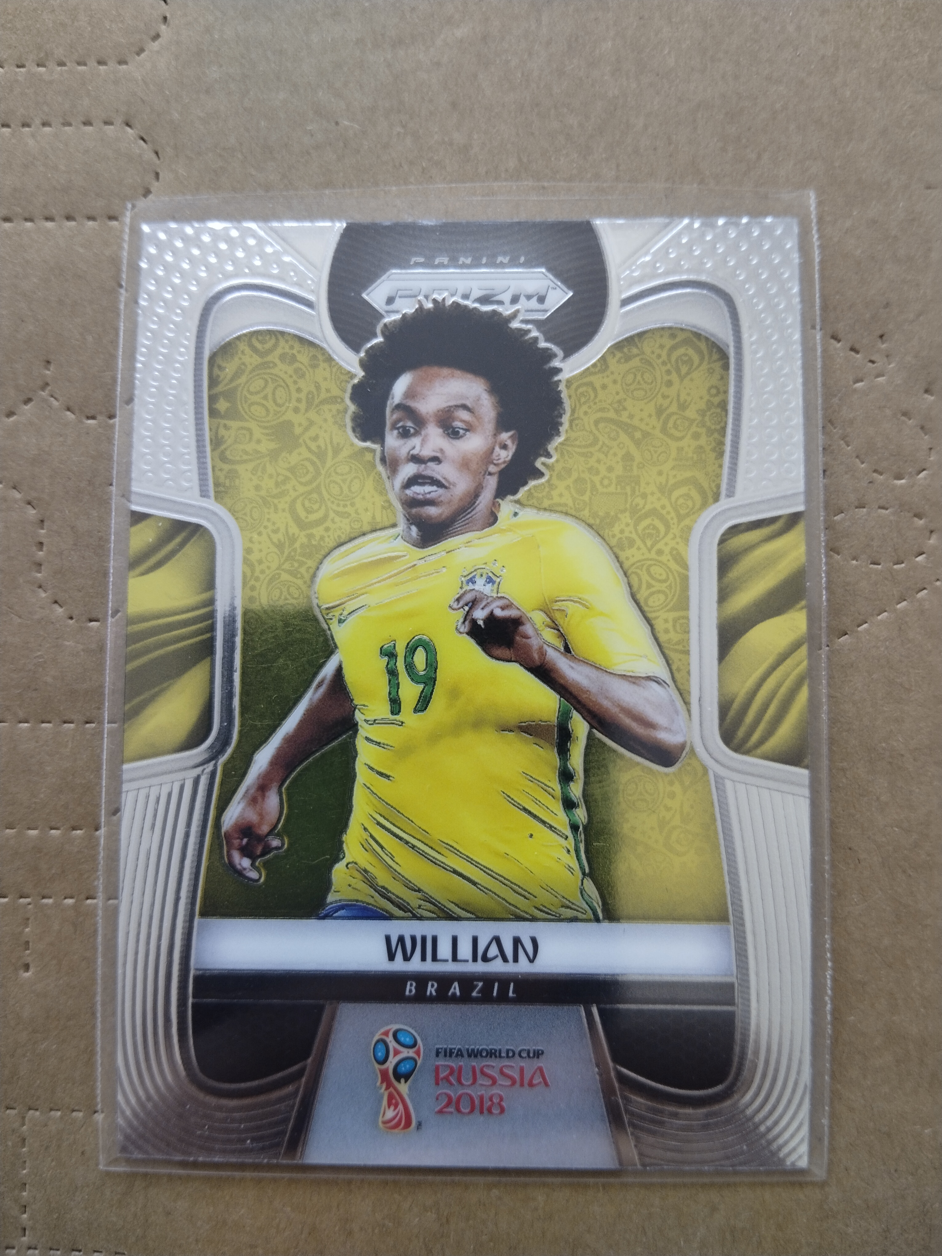 (竞拍前先阅读描述)PANINI帕尼尼 2018俄罗斯世界杯PRIZM 普卡base 巴西 威廉 第3张凑套必备 品相如图