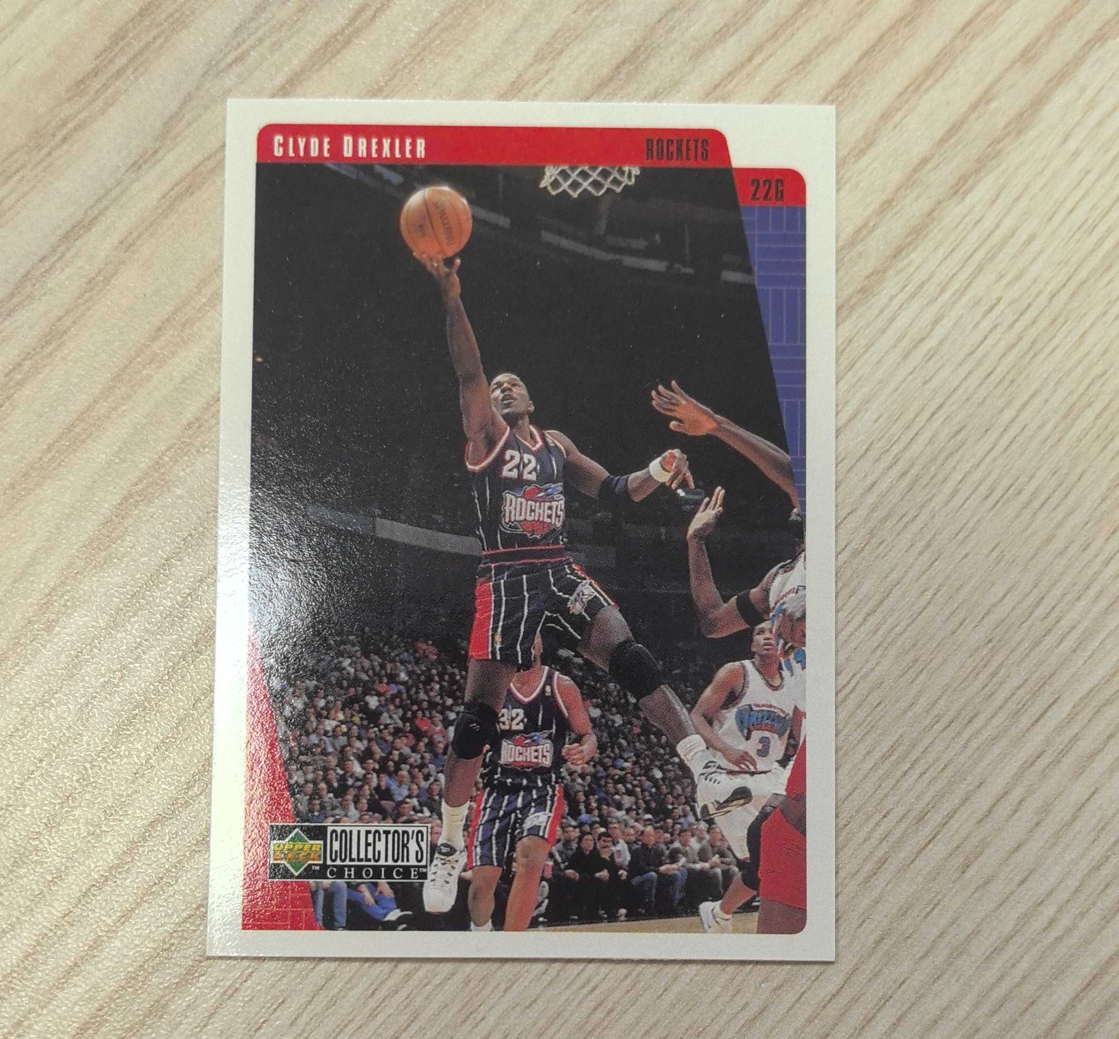 1997-98 Upper Deck Collector's Choice Clyde Drexler 德雷克斯勒 UD滑翔机50大 75大 名人堂 1届总冠军 1届一阵 10届全明星 火箭开拓者名宿