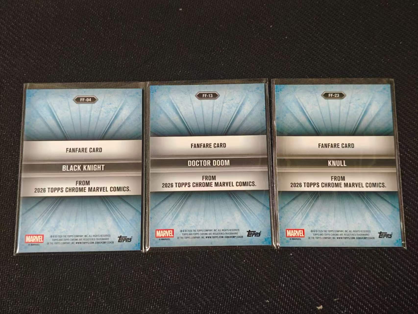 2026 Topps Chrome 漫威宇宙 Fanfare 【有品代卖】漫威 MARVEL 黑骑士 毁灭博士/杜姆博士 纳尔(克努尔) 喝彩特卡 银折 SP 值得收藏 卡品如图/sushi
