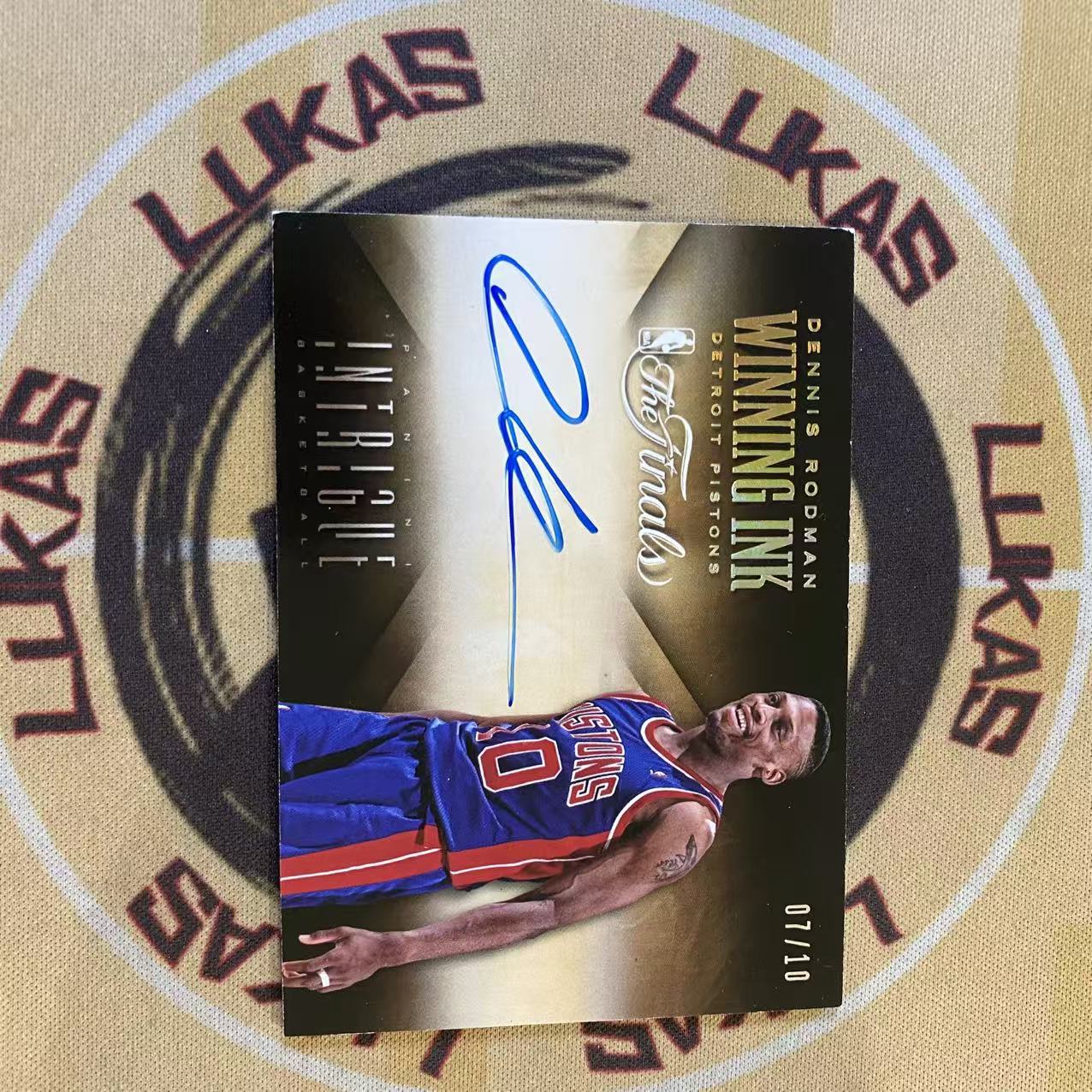 撸卡厮 Lukas 1314 阴谋 活塞 公牛 名宿 丹尼斯 罗德曼 10编 总冠军 胜利签 winning ink 卡签 7/10 小瑕如图(鸣总)