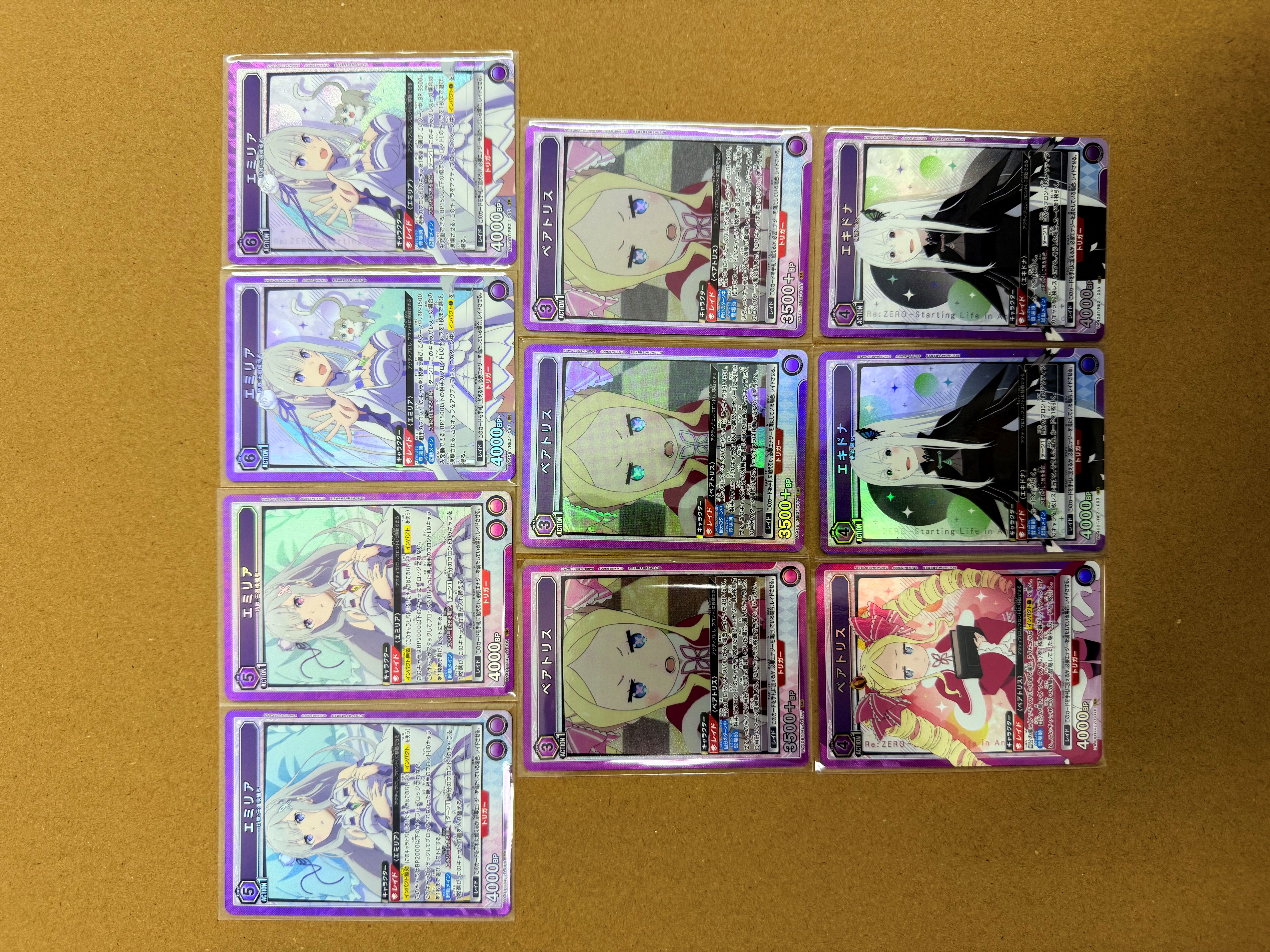 【UA携战之境】日版从零开始的异世界生活 雷姆拉姆 TCG ,SR ,爆闪,闪卡,高端玩家必入!关联宝可梦,海贼王,龙珠,WS【吴】