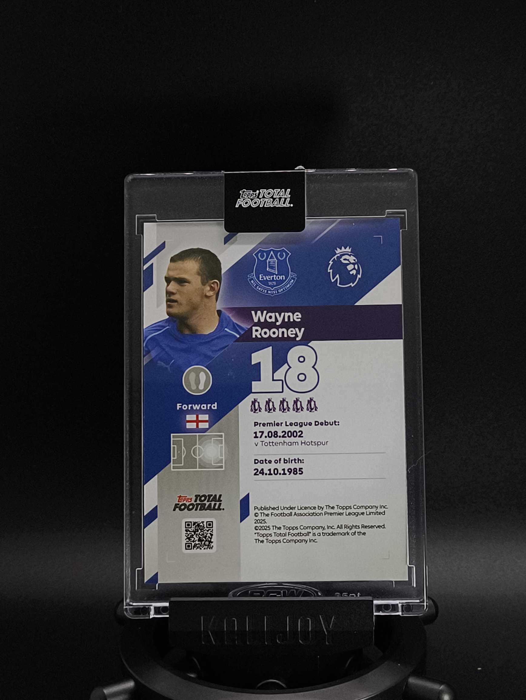 2025-26 Topps Total Football Wayne Rooney 韦恩·鲁尼 鲁小胖 鲁尼 埃弗顿 太妃糖 英格兰 2/10编 TTF 原封砖