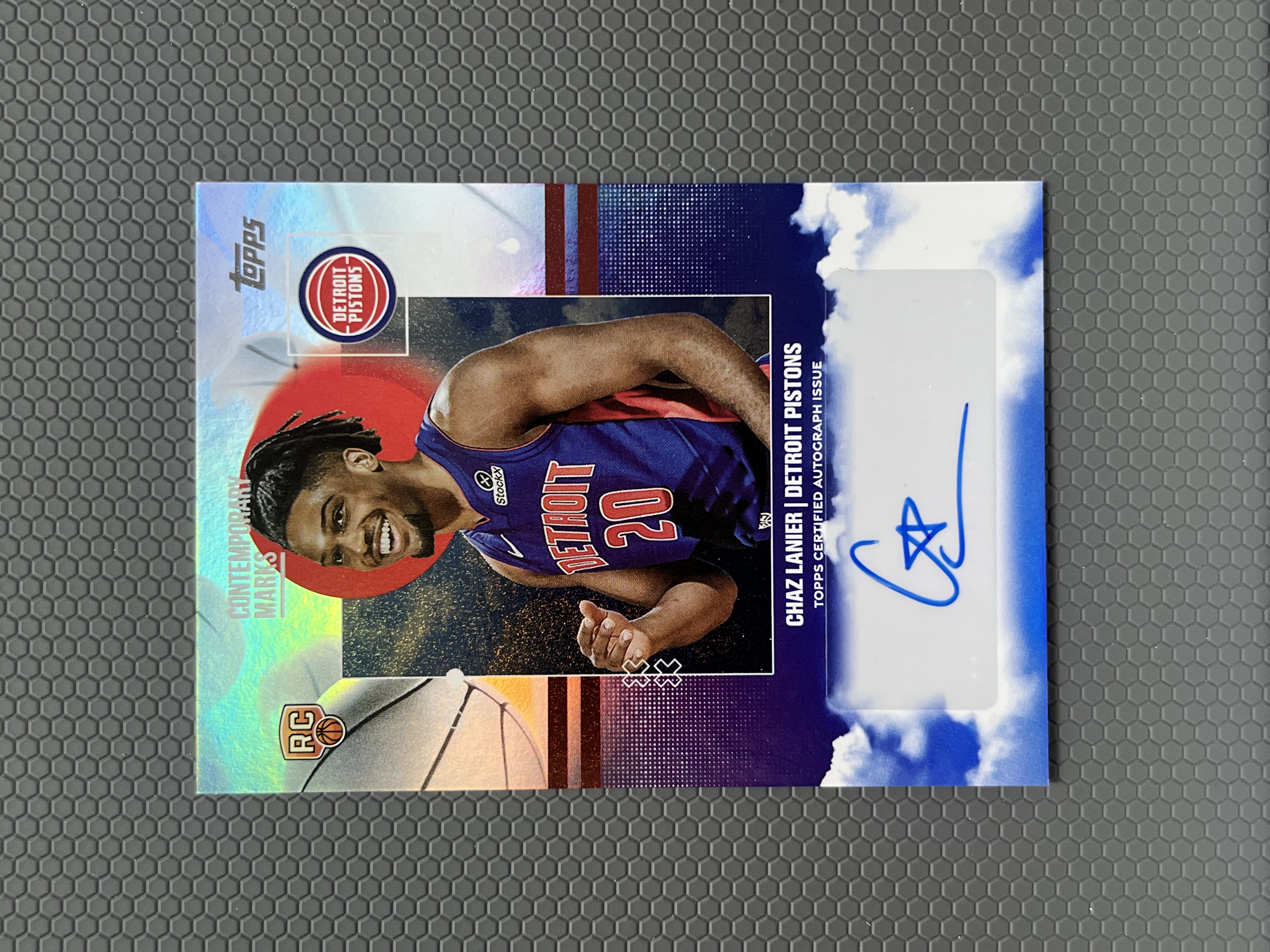 2025 Topps 新秀 查兹·拉尼尔 CHAZ LANIER 活塞 RC 签字 新秀签 特卡 折射 卡品如图-左