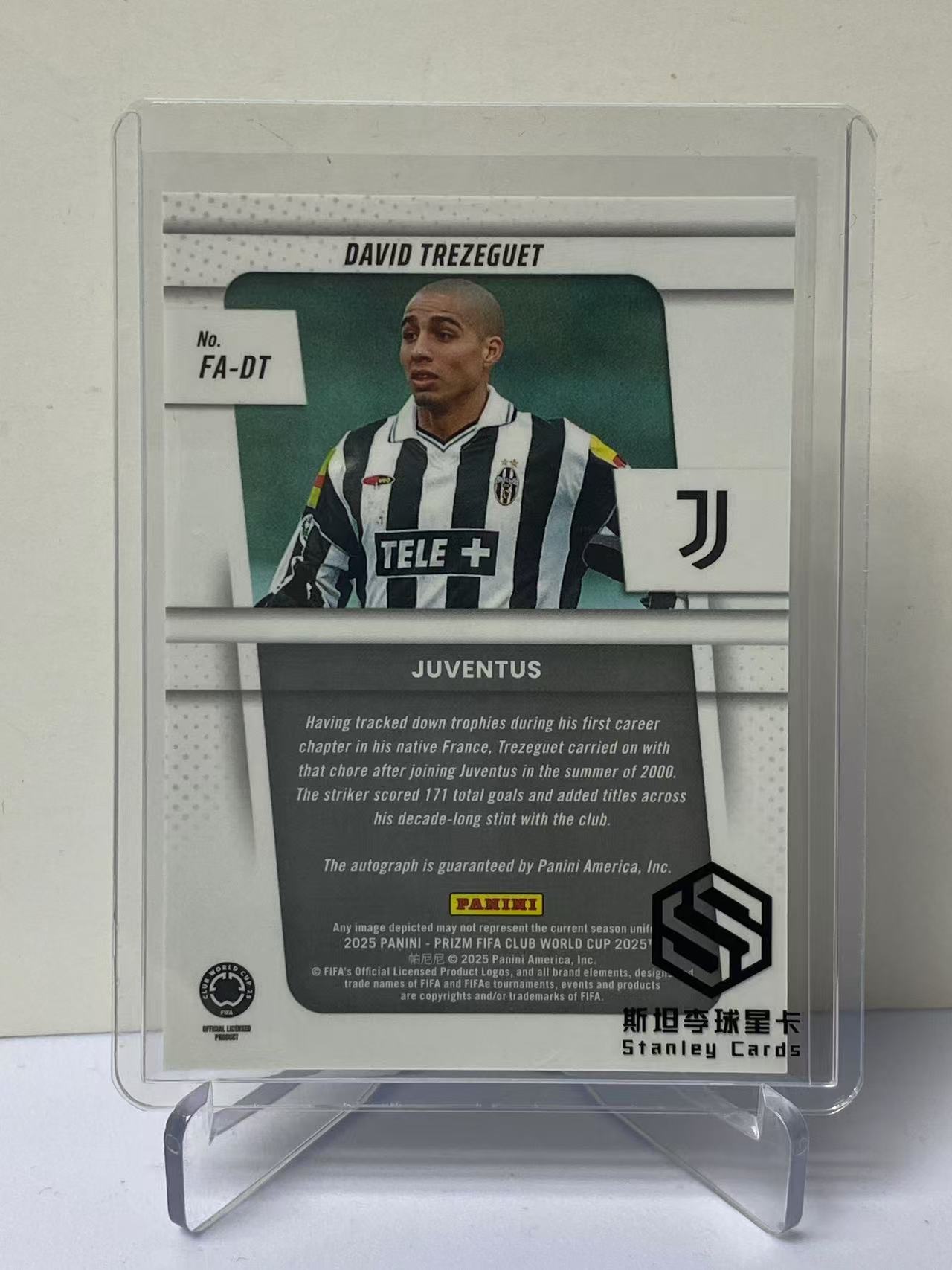 2025 Panini Prizm David Trezeguet 世俱杯PZ 大卫 特雷泽盖 尤文图斯 签字 墨迹如图 收藏必备 卡品如图 9527