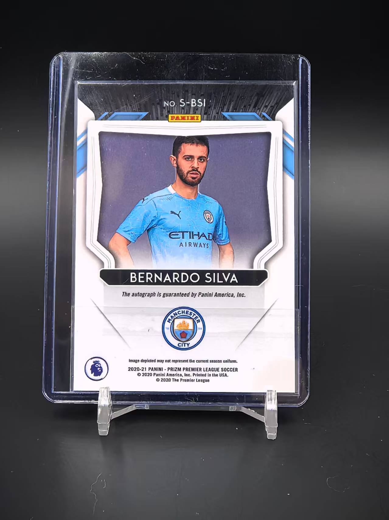 2020-21 Panini Prizm Bernardo Silva #S-BSI 贝尔纳多 席尔瓦 曼城 B席 签字 次年英超pz