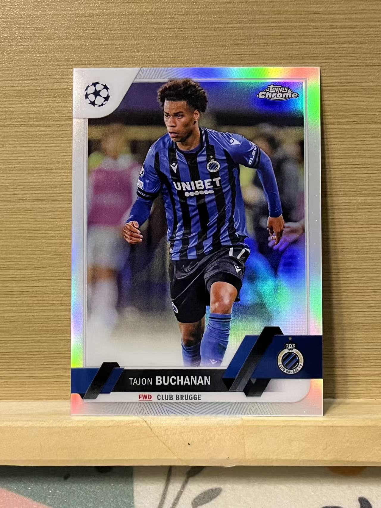 2023 Topps Chrome tajon buchanan 布坎南 布鲁日 欧冠 银折 实卡精美 收藏必备 LZL2