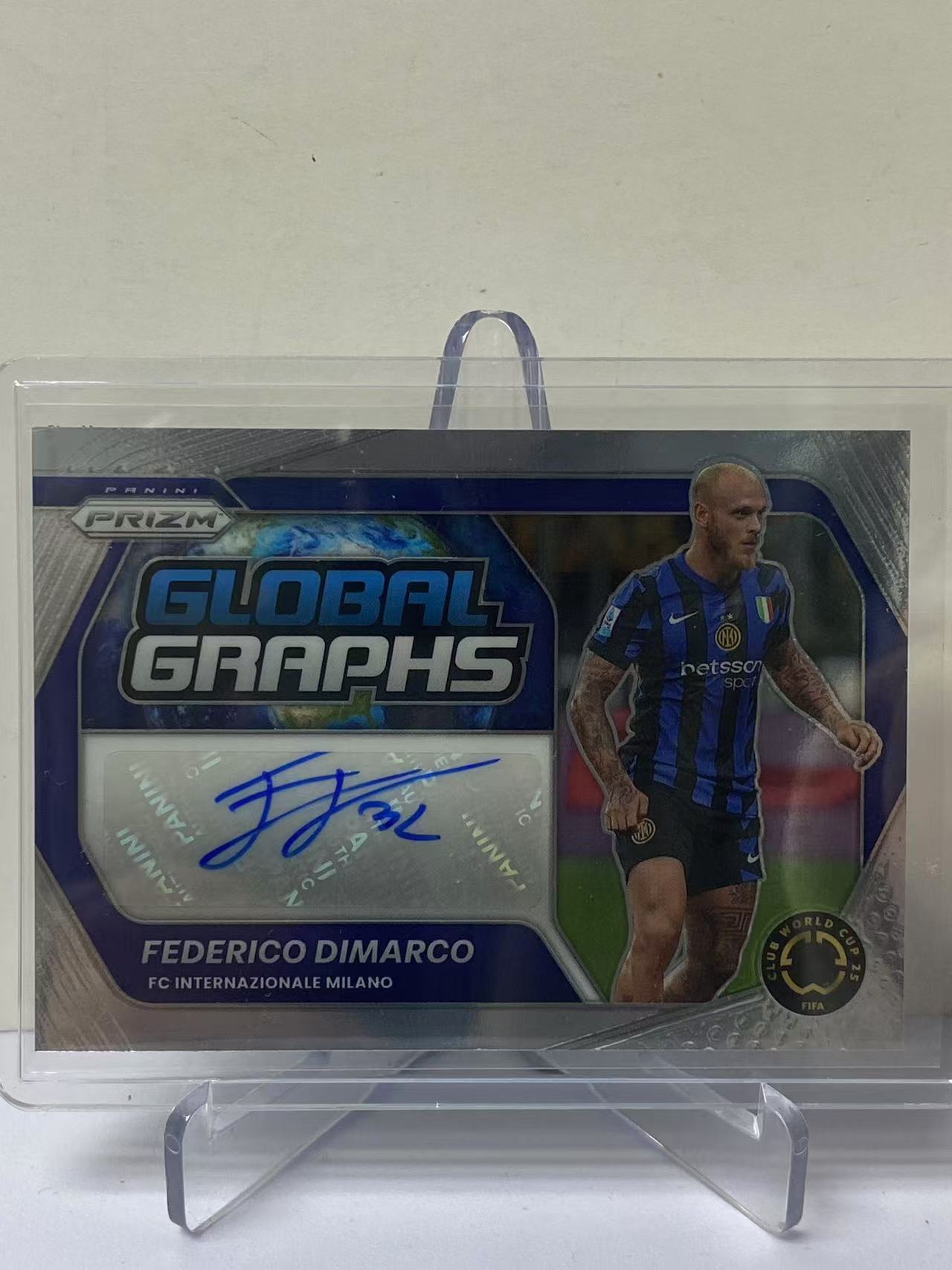 2025 Panini Prizm Federico Dimarco 世俱杯PZ 费德里科 迪马尔科 国际米兰 新秀 签字 Global 特卡 全球签 墨迹如图 卡品如图 9527