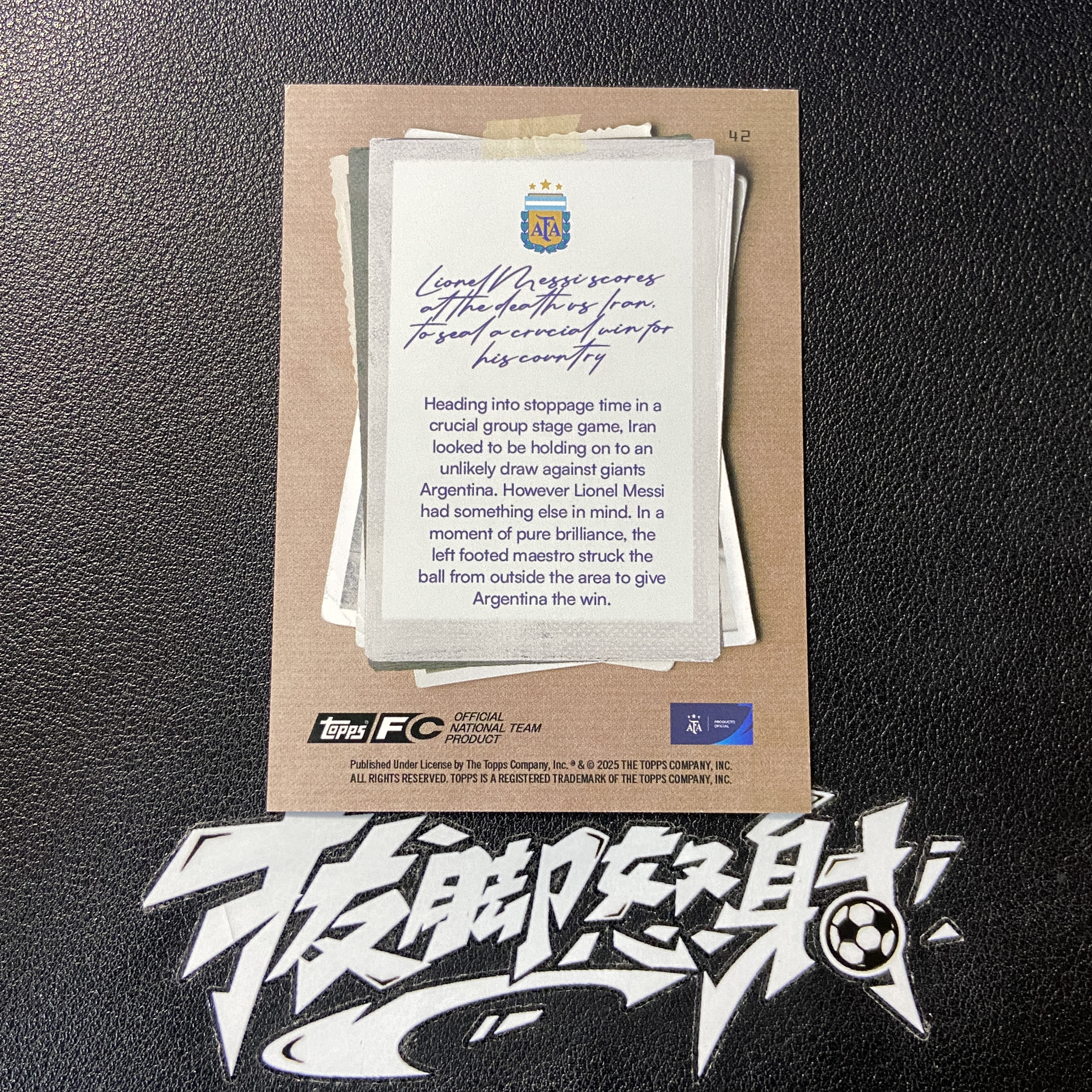 【拔脚代卖】2025 Topps 阿根廷队盒 Lionel Messi 巴萨 巴黎 迈阿密国际 阿根廷 利昂内尔 梅西 GOAT 折射 特卡收藏必备 瑕疵如图|拔脚白头H44