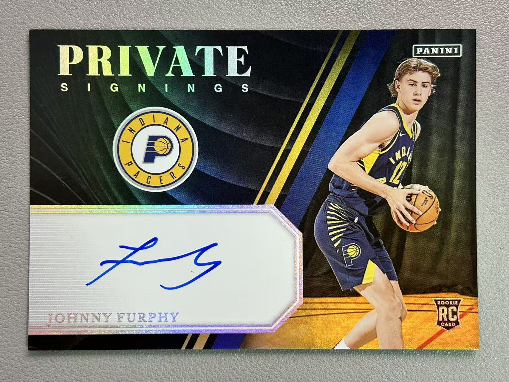 【阿泽代卖】2024-25 Panini Johnny Furphy 步行者 新秀 RC 约翰尼 弗菲 签字 卡签 Private 插入签 银折 选图巨帅 卡品如图 介意勿拍