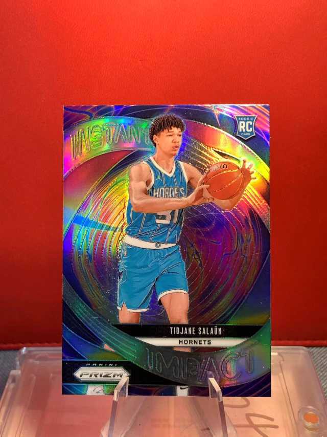（老末代拍）D01 2024-25 Panini prizm Tidjane Salaun RC 提贾尼 萨隆 黄蜂 新秀  PZ Instant impa 特卡 银折 顺丰 不保卡品