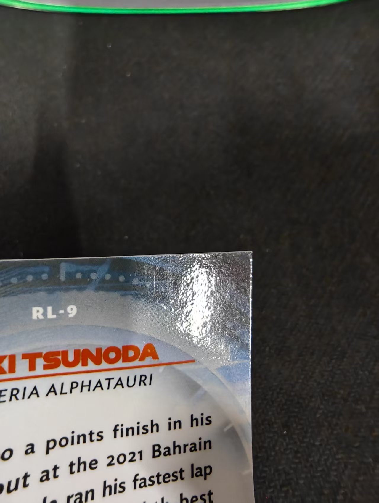 2021 Topps Chrome Yuki Tsunoda F1 银折 red liners 特卡 rc 新秀 角田裕毅 边角瑕疵 #9