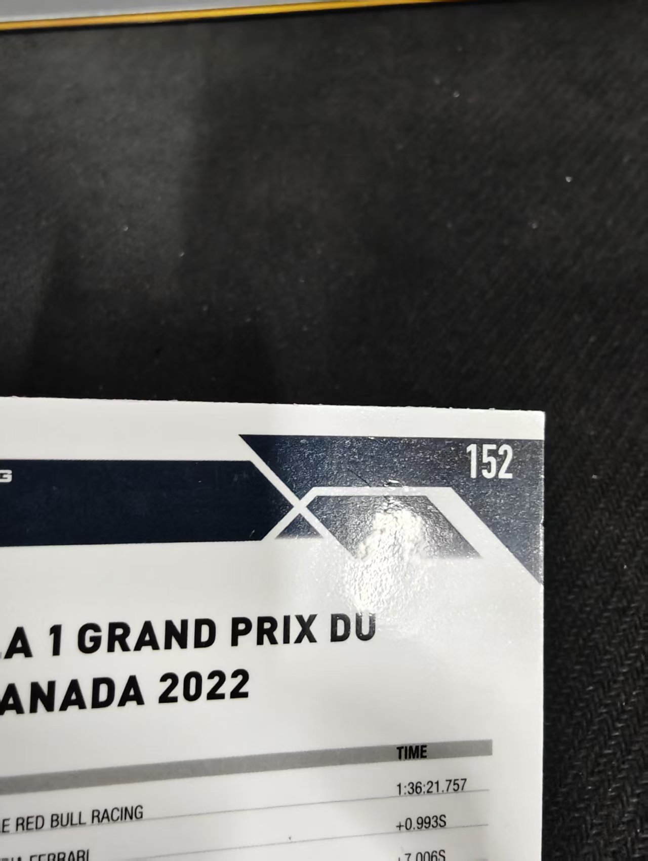 2023 Topps Chrome F1 Max Verstappen 维斯塔潘 红牛 划痕 边角瑕疵 #152