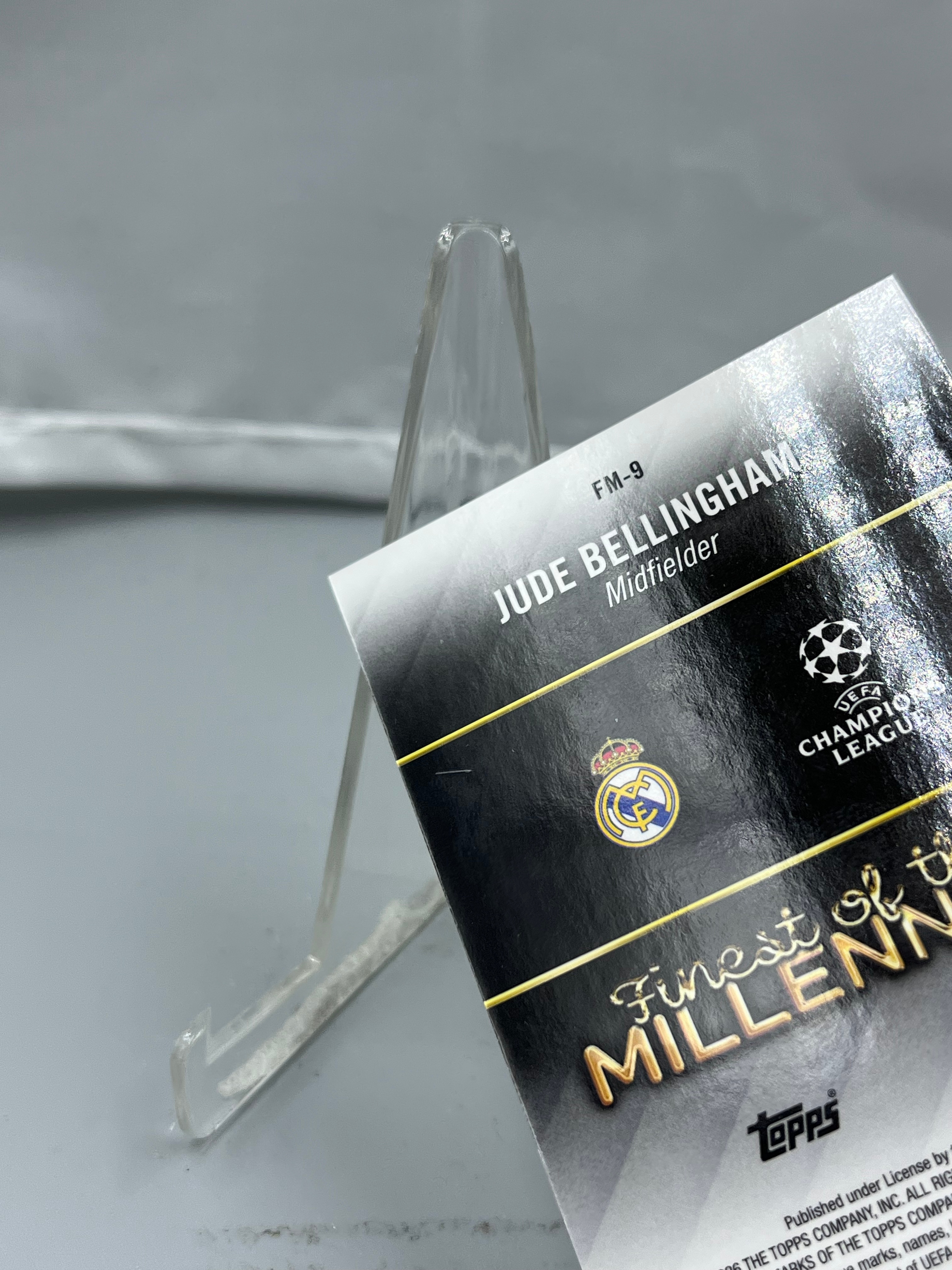 2026 Topps Finest Jude Bellingham 欧冠欧战 贝林厄姆 皇马 英格兰 Millennium 特卡 千禧年最佳球员 银折 折射 瑕疵如图【暴富 LK张】ta986