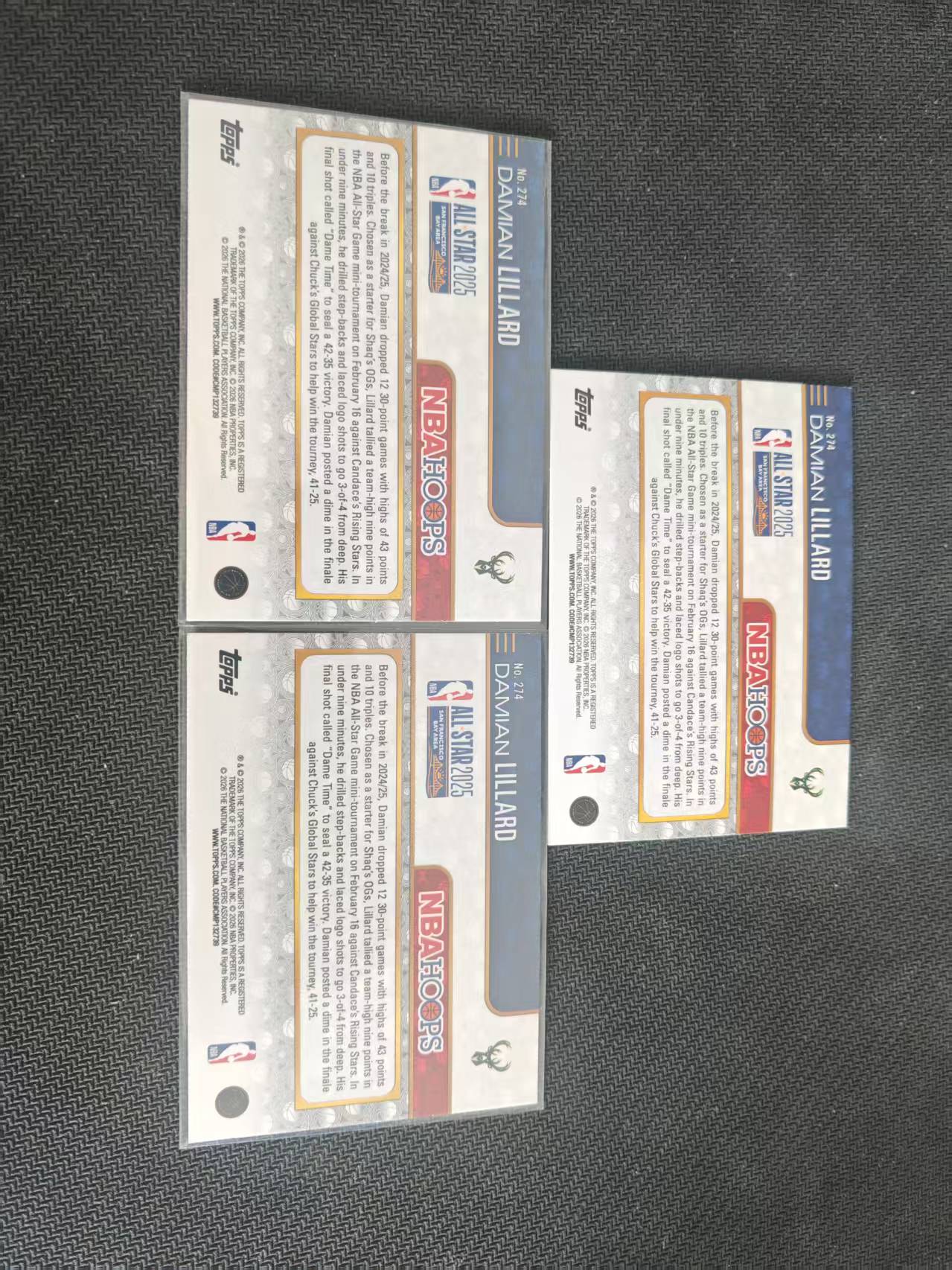 「钢炮拍卖」2026 Topps NBA Hoops 达米安 利拉德 表哥 利指导 近期热门球星 联盟大热 特卡 折射 lot 打包 不保卡品 收藏必备 G
