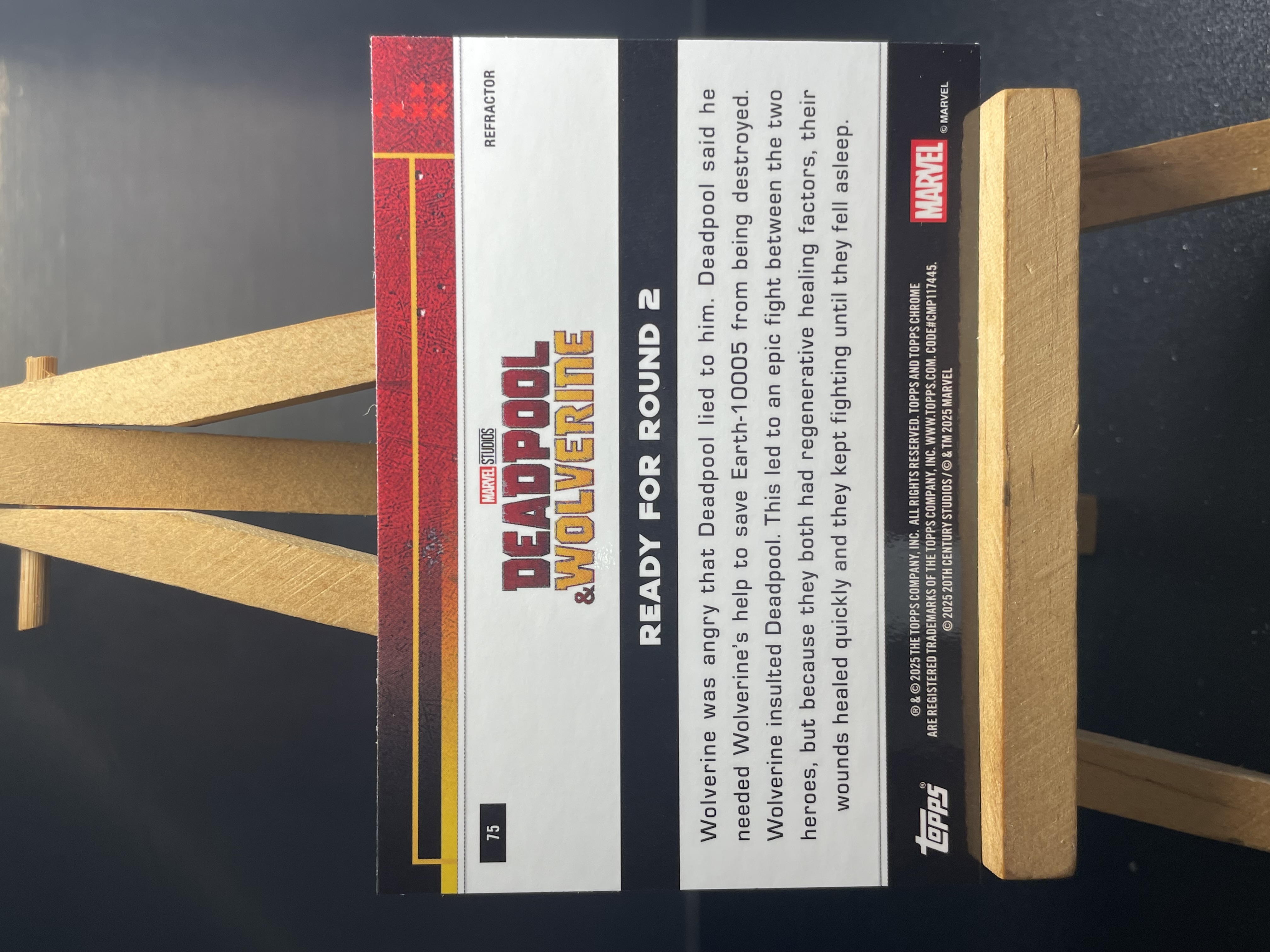 (A7) 2025 TOPPS 折射 漫威 死侍与金刚狼 近期大热球星 收藏凑套必备 卡品如图 !!!