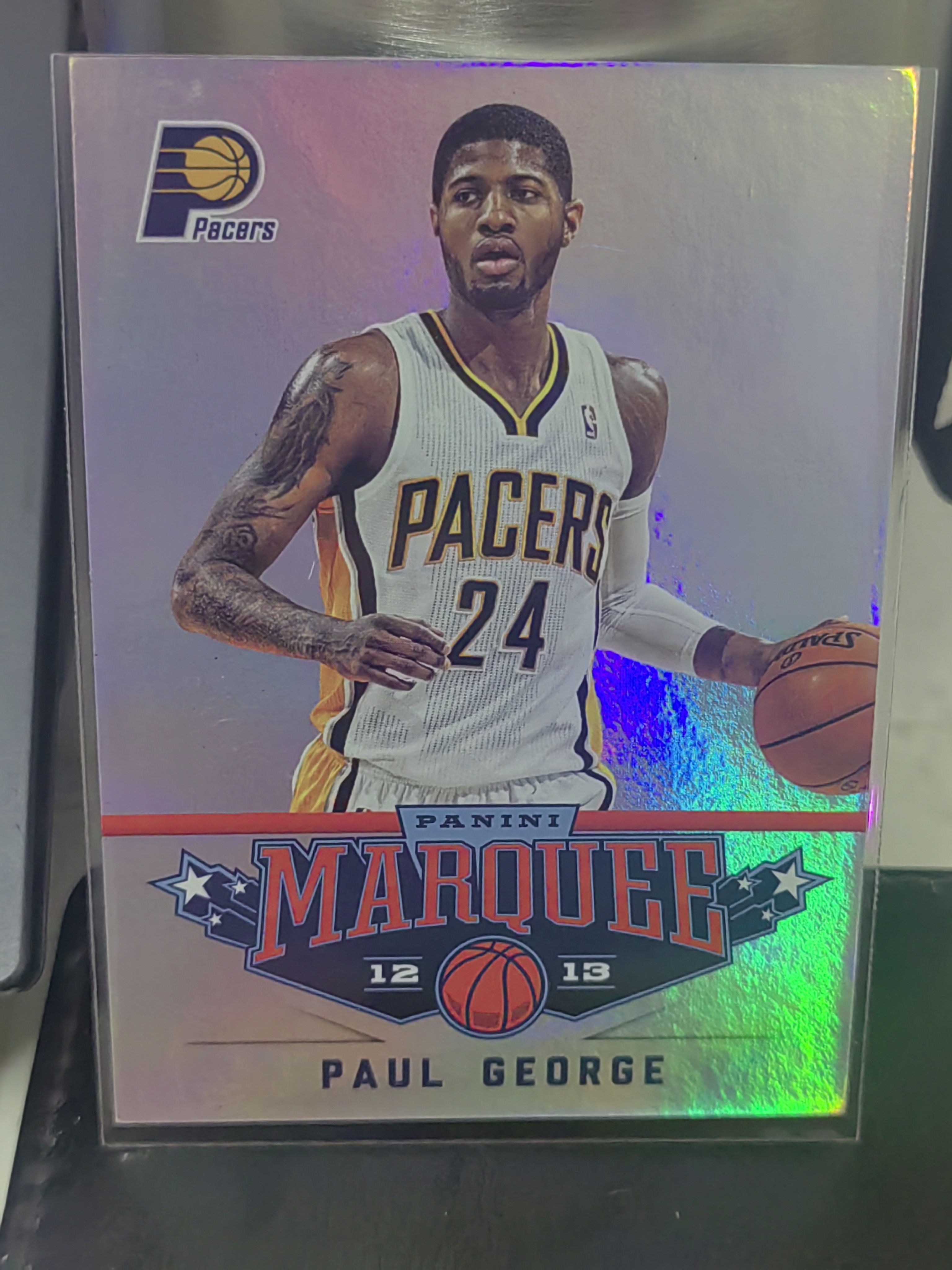 2012-13 Panini Marquee Paul George 马奎 保罗 乔治 折射 步行者 篮 白边白角 不保卡品 卡品如图