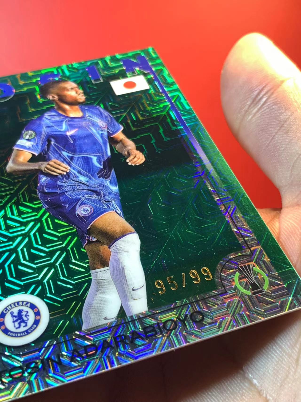 (詹叔代拍)2024-25 Topps Chrome 日版 樱花 Tosin Adarabioyo 托辛 95/99编 绿迷宫折 绿mojo折 卡品如图 顺丰寄付 泰山