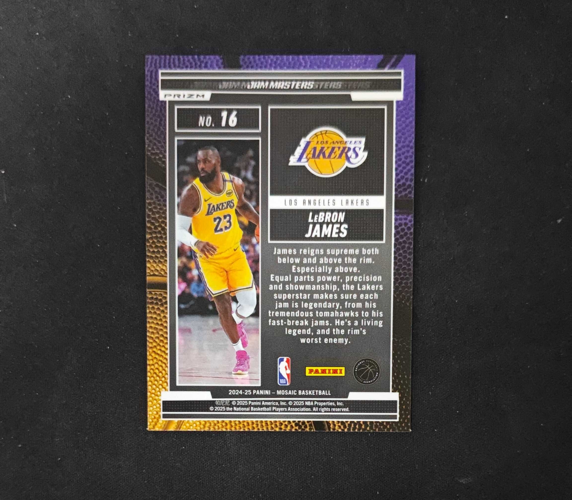 2024-25 Panini Mosaic LeBron James 【SC拍卖】马赛克 湖人 勒布朗詹姆斯 大头特卡 马赛克折 收藏必备(小骆)