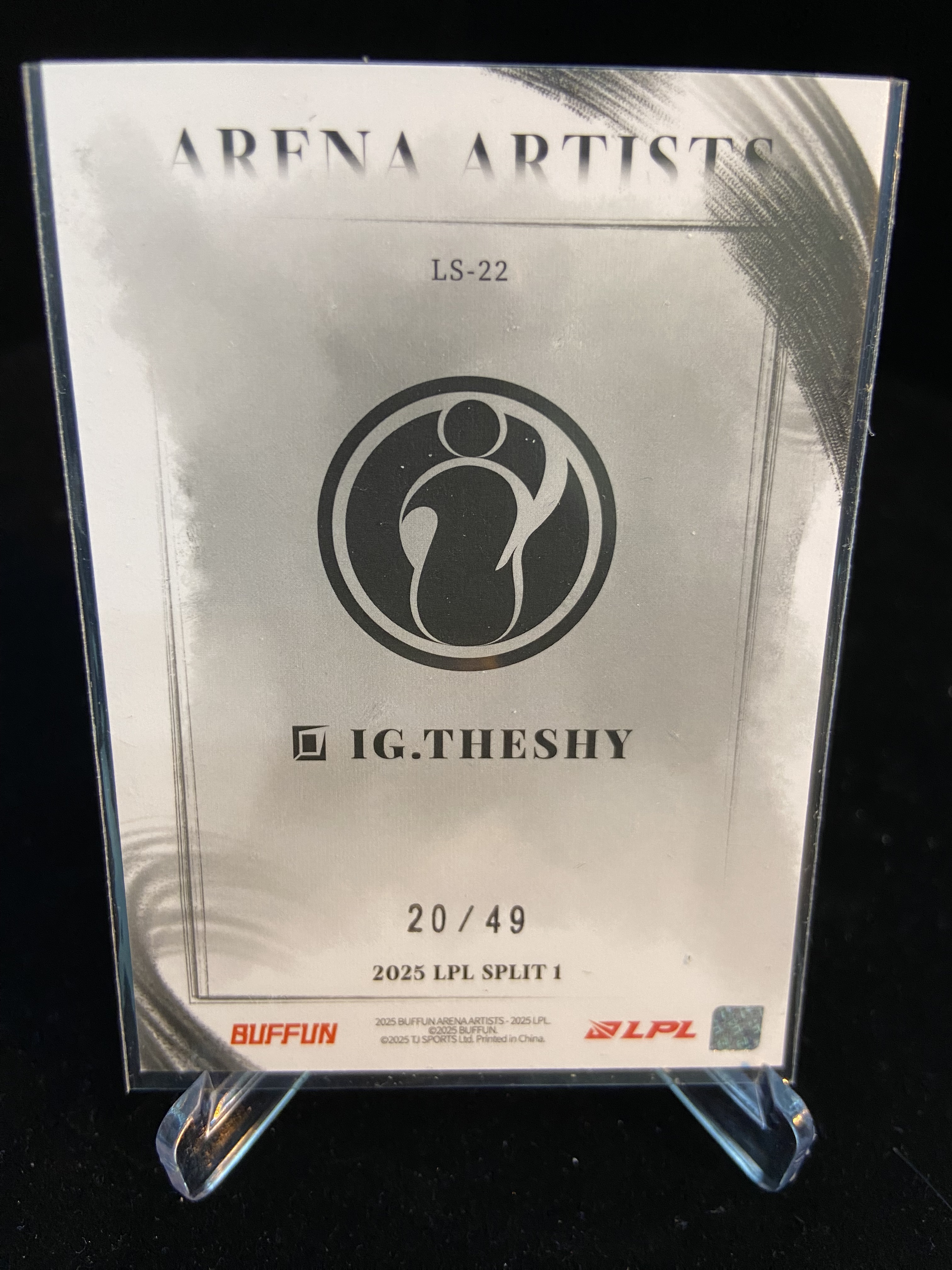 2026 Buffun LPL TheShy 联盟标语卡 暮红 IG 20/49 不凡玩品 英雄联盟 赛场艺术家 西好