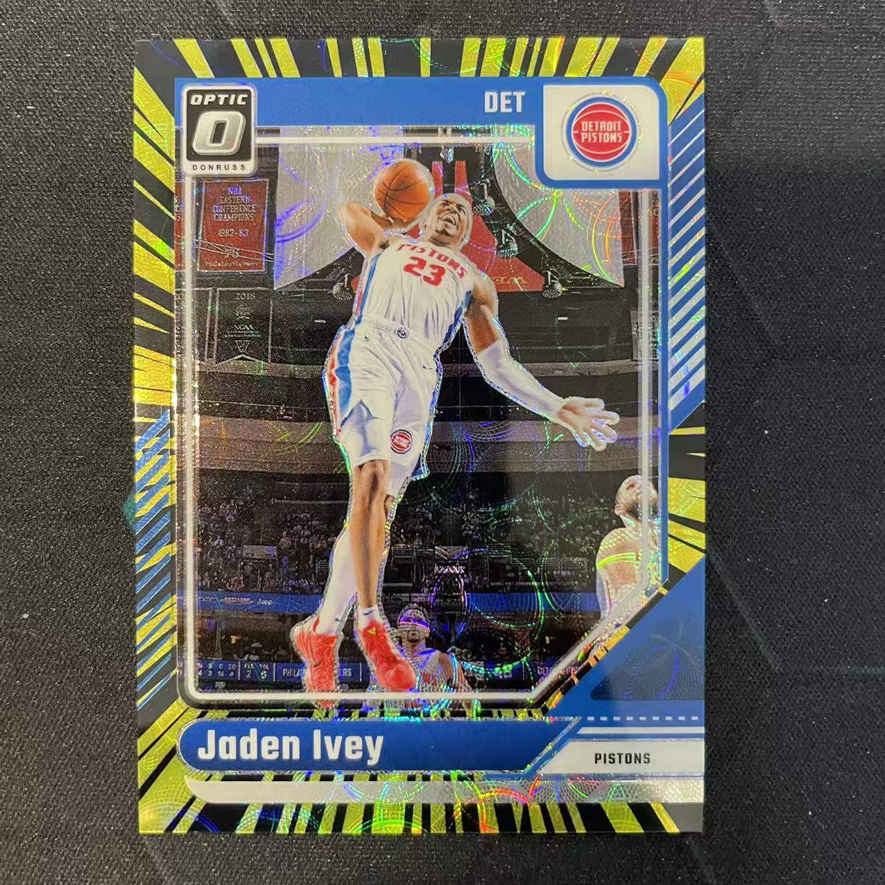 2024-25 Panini Donruss Jaden Ivey 【阿福代卖】杰登 艾维 活塞 杜蕾斯op 电力折 黑金圈圈折 75编 收藏必备(行行行A)