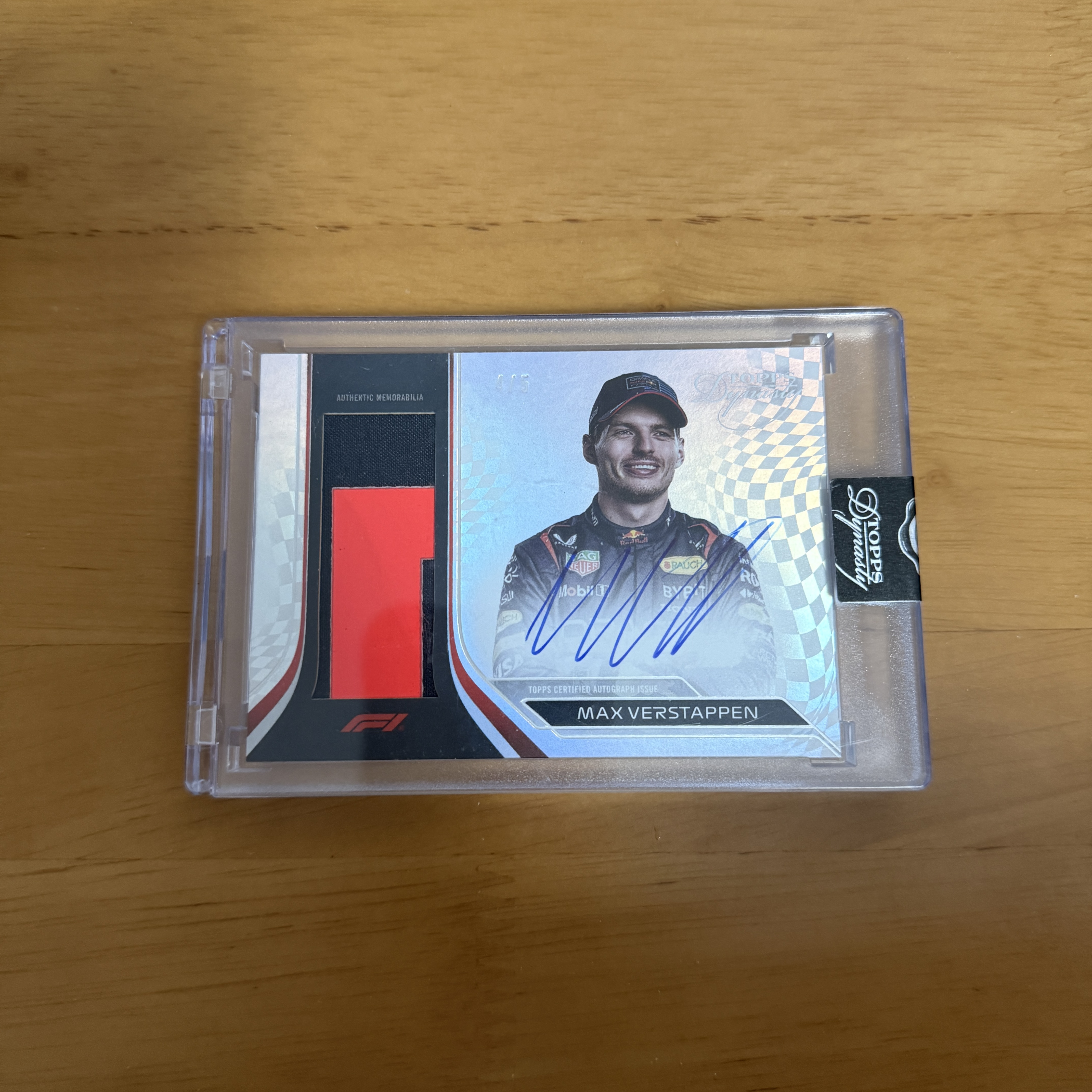 2024 Topps Dynasty Max Verstappen F1王朝 马克斯 维斯塔潘 4/5编 Patch签 卡签 红牛 四冠王 塔 ...