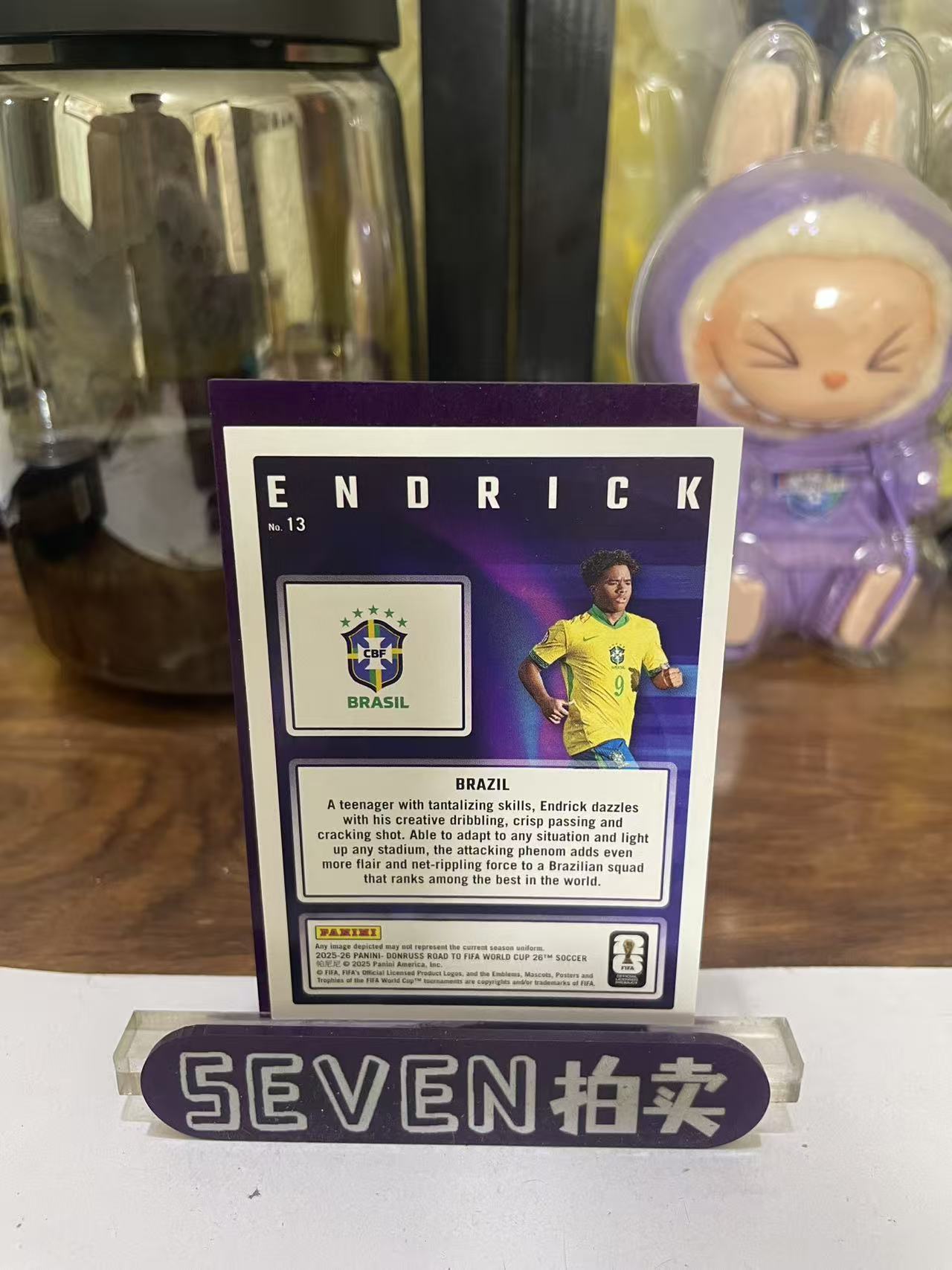 2025 Panini Donruss ENDRICK 【seven拍卖】杜蕾斯 巴西 恩德里克 061/199 卡品如图 细节如图 陈亮
