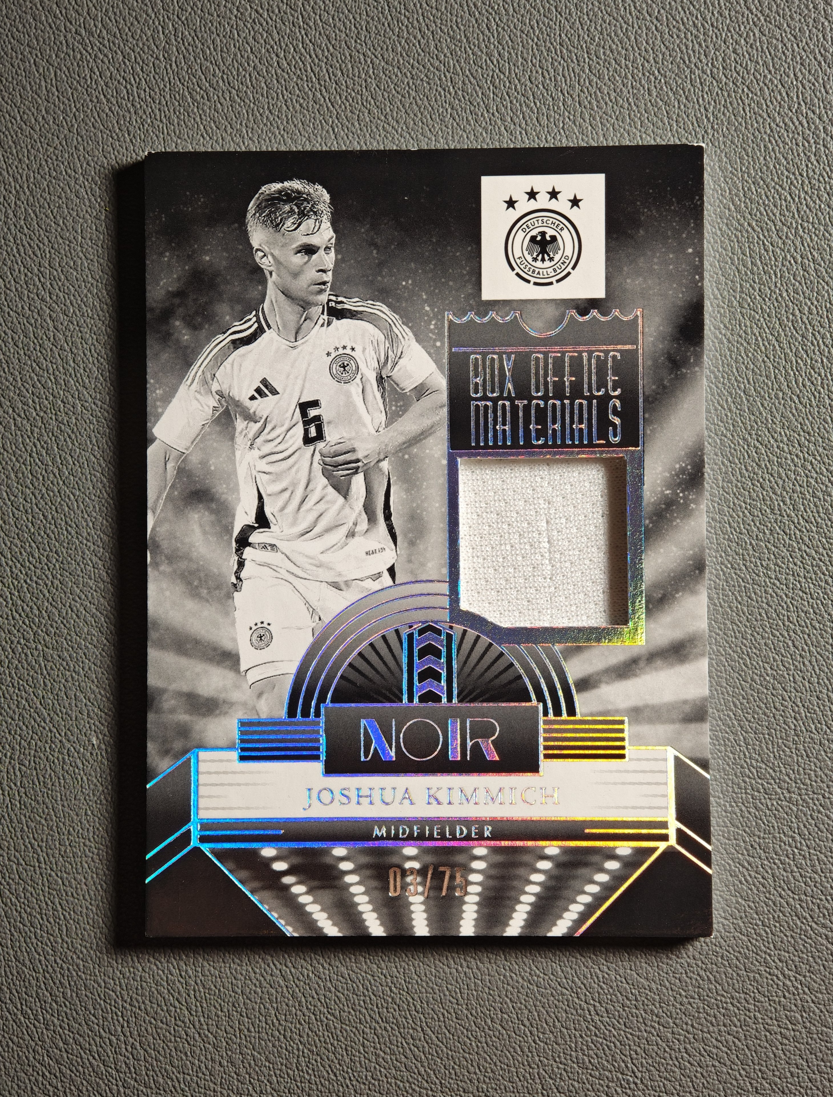 【闪电拍卖】2024-25 Panini Noir FIFA Joshua Kimmich 诺尔 约书亚 基米希 拜仁 德国 75编 Box Office 票房物料 球衣物料 微瑕 EN1215