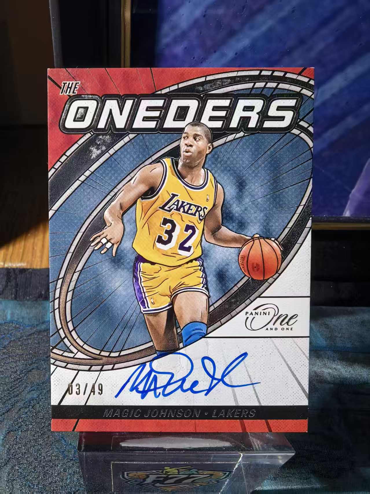 2023-24 Panini One and One Magic Johnson 魔术师 约翰逊 湖人 One 49编 银平行 The Oneders 签字 卡签 收藏必备
