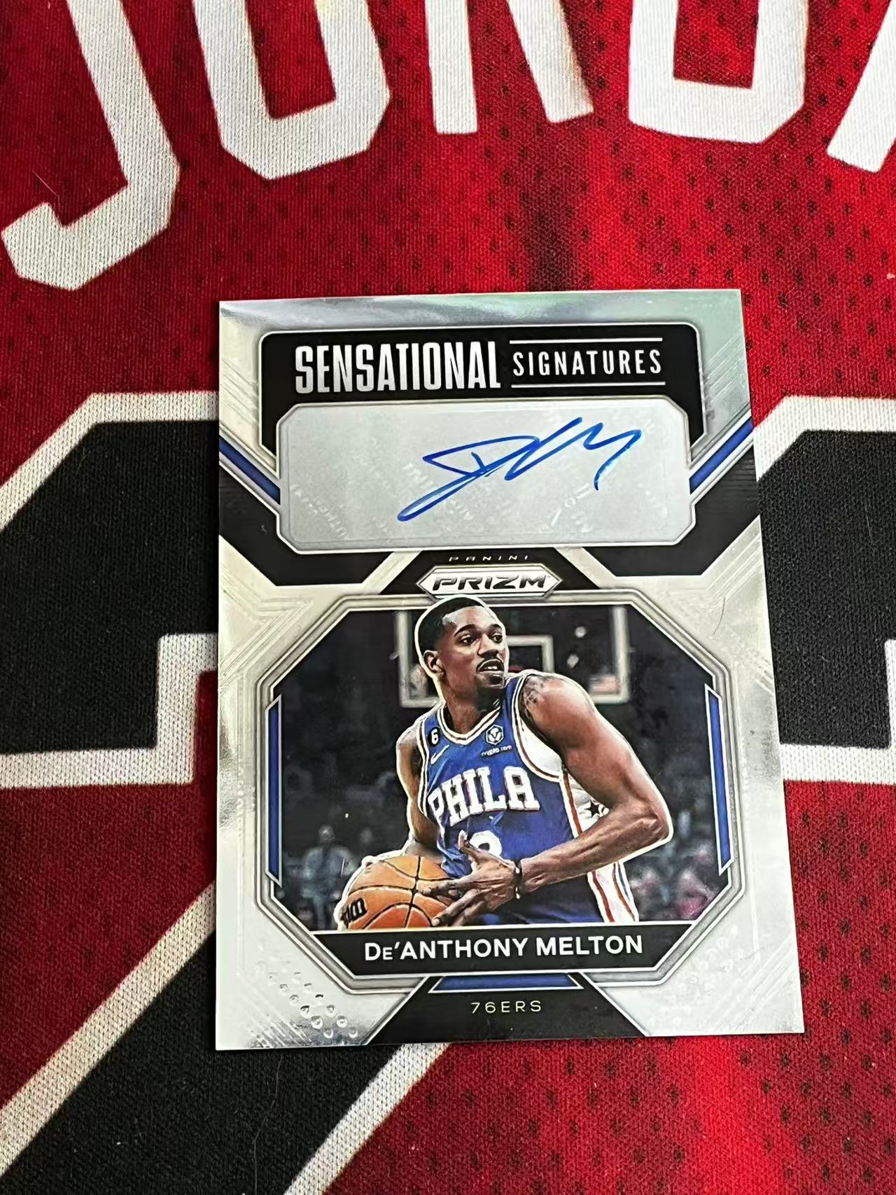 【接寄拍费率低至5%含卡淘手续费】2022-23 PANINI PRIZM PZ 76人 德安东尼梅尔顿 签字卡 SS签 新赛季加盟勇士 专收凑套必备【烂臭嘴拍卖】