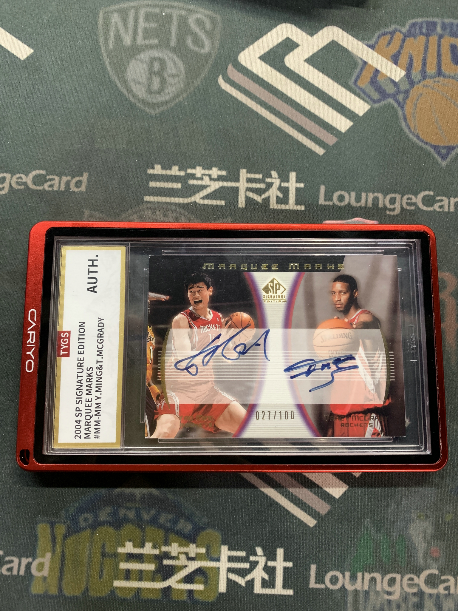 2004-05 Upper Deck SP Signature Edition Tracy McGrady 【LZK TAO】火箭 姚麦组合 ...