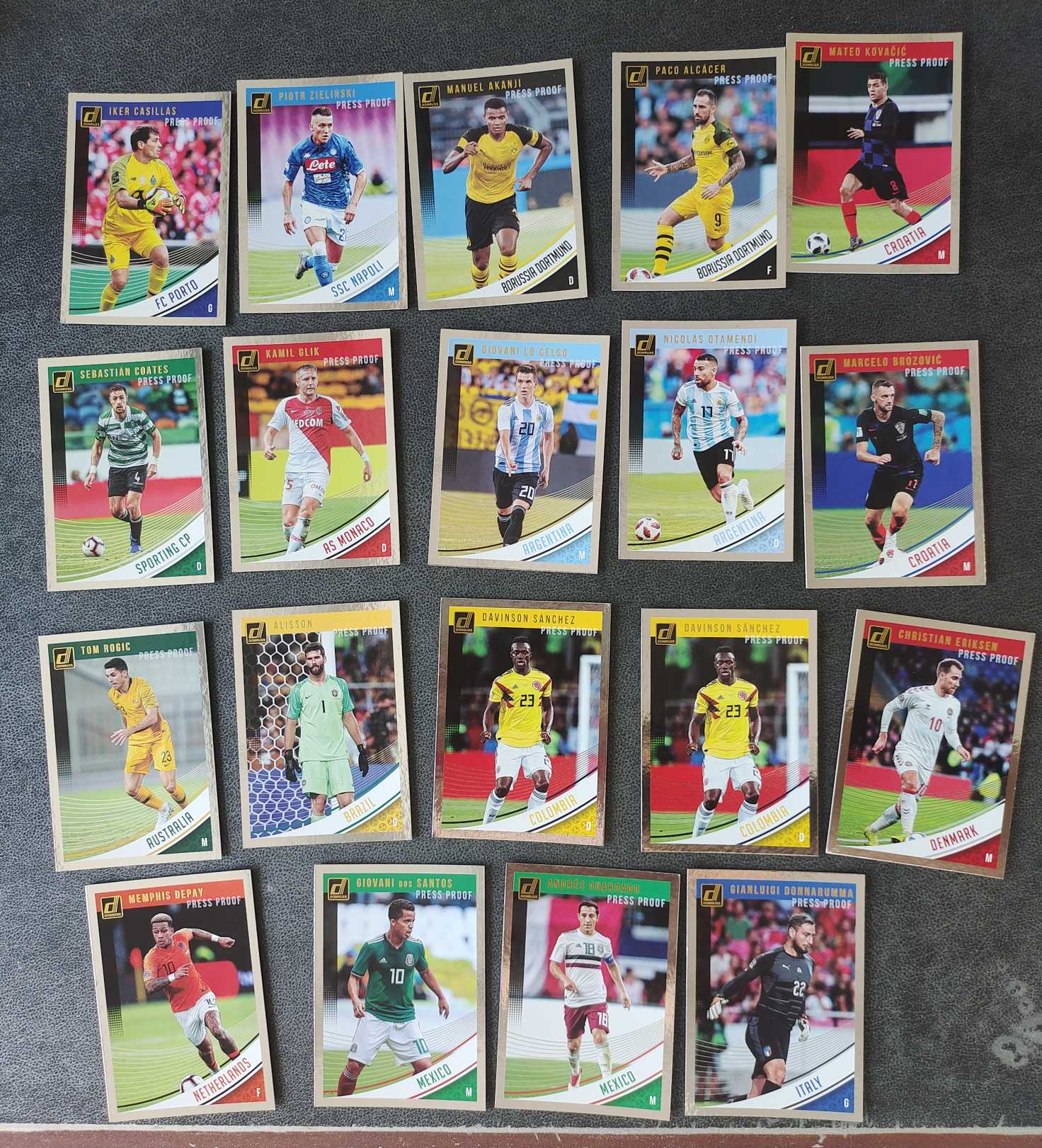 2018-19 panini donruss 杜蕾斯 普卡银折 卡西利亚斯 奥塔门迪 带队 19张打包 凑套必备