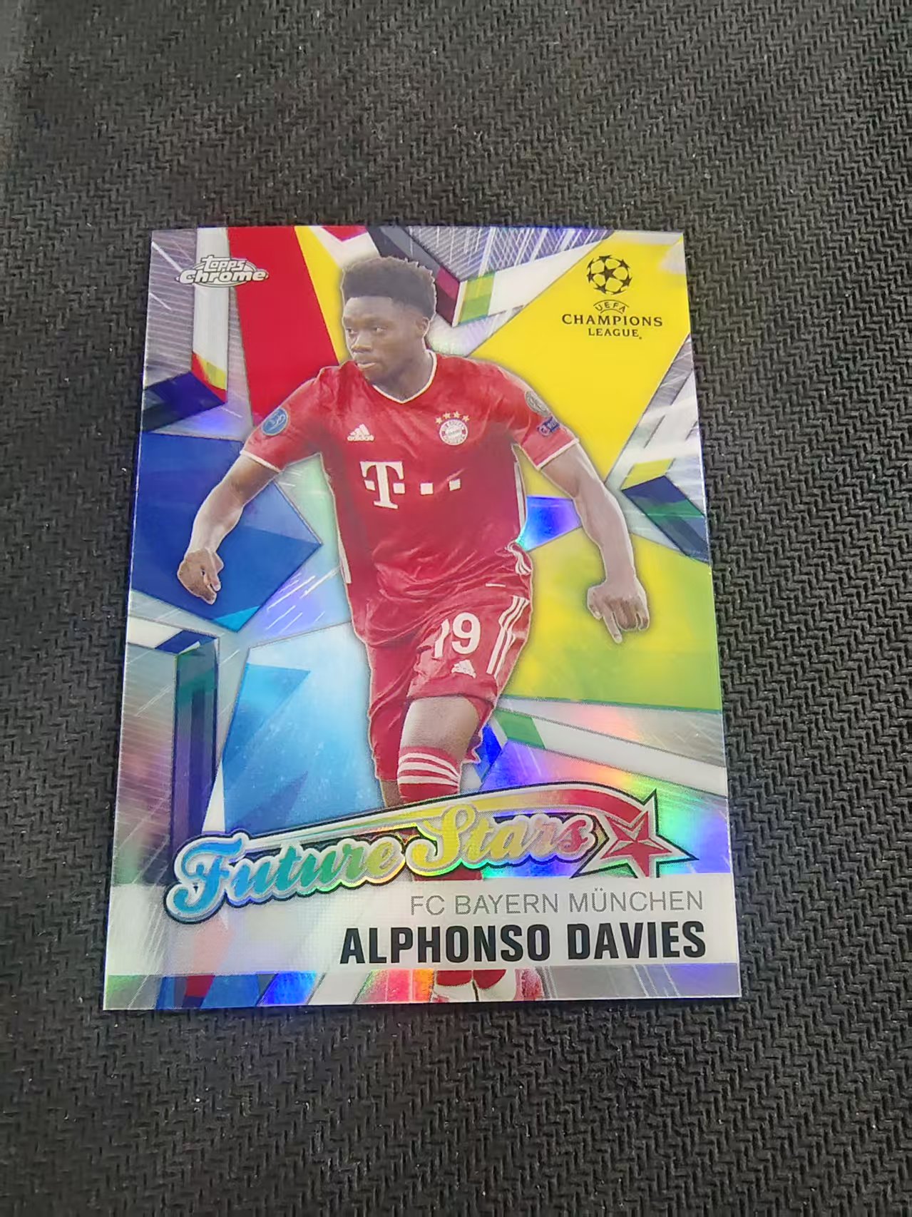 【可合并,不累计】2021 Topps Chrome Alphonso Davies 阿方索 戴维斯 拜仁慕尼黑 欧冠 未来之星 特卡 银折