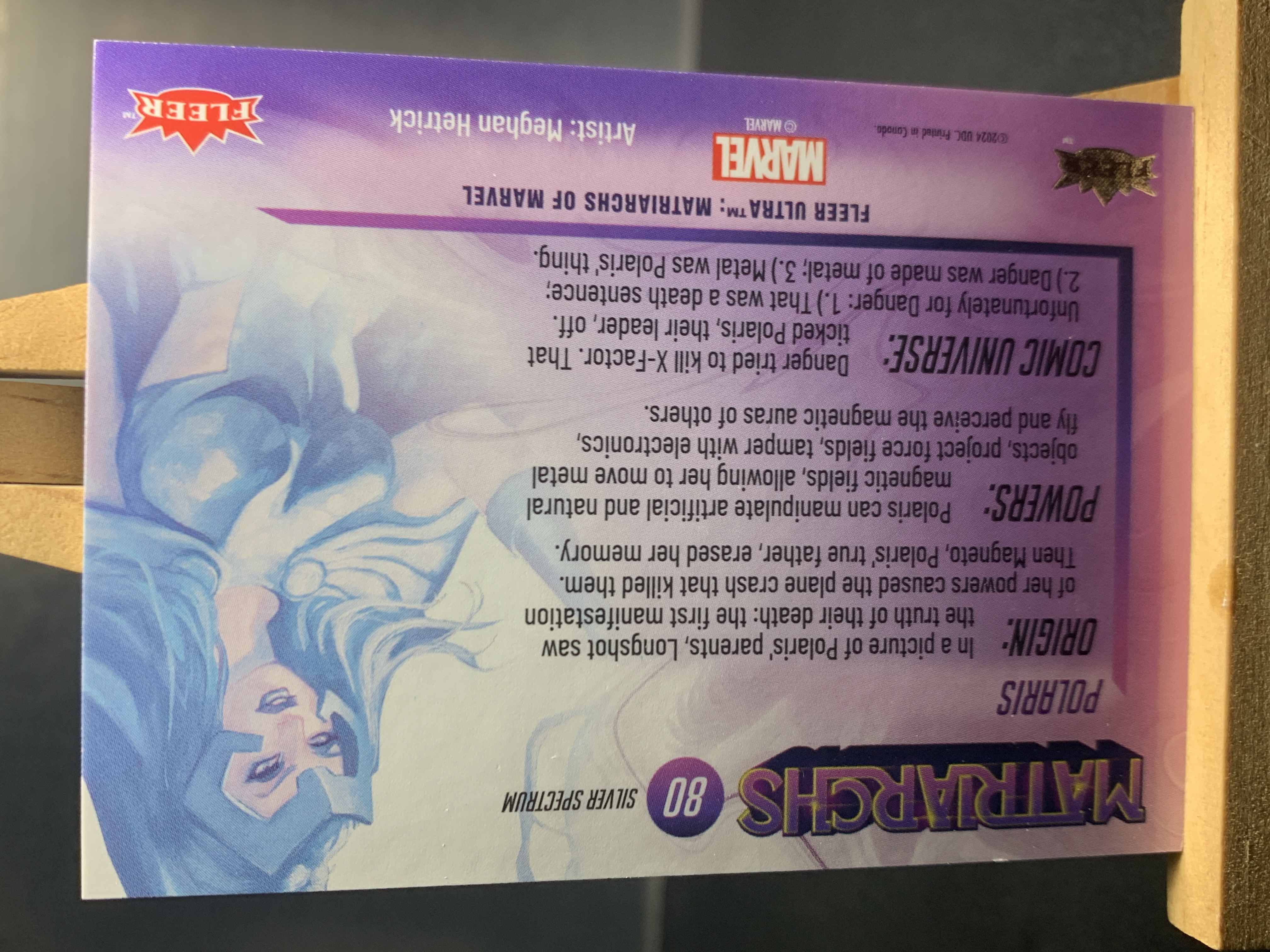 (K7)2024 FLEER Marvel 漫威 女英雄 万磁王 实卡好看 收藏凑套必备 卡品如图 !!!