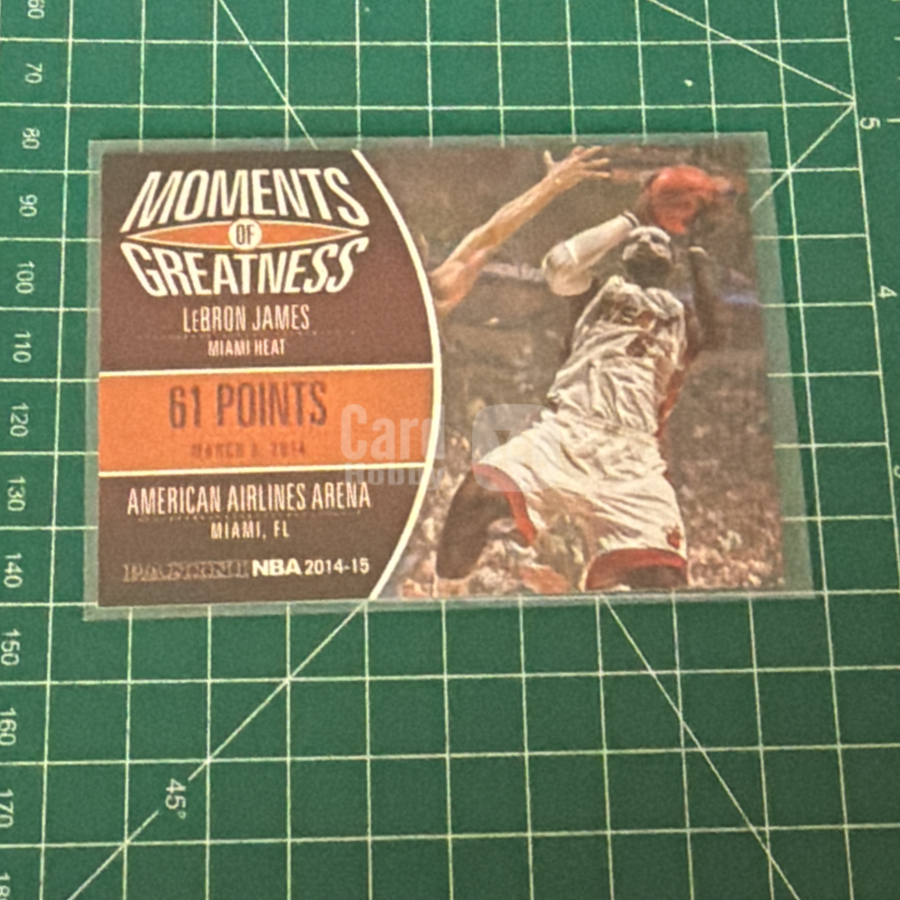 2014-15 Panini Americana LeBron James S.p.a. 勒布朗詹姆斯 小皇帝 61分特卡职业生涯最高 横版特卡 数据特卡 闪卡 十年老卡 绝版卡 稀有大比例 划痕