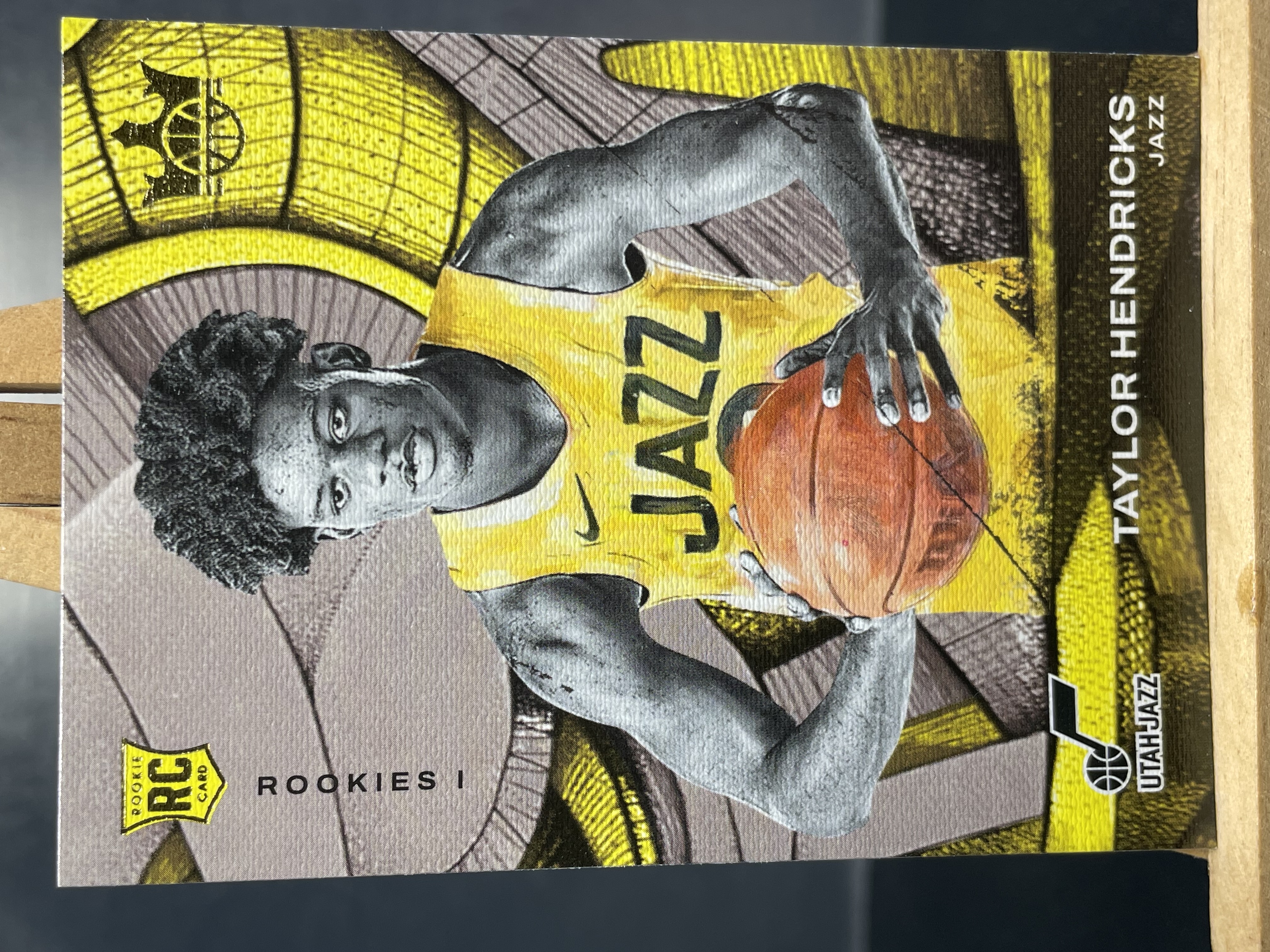 (B7) 2023-24 PANINI 油画系列 新秀RC 泰勒 亨德里克斯 爵士 实卡好看 收藏凑套必备 卡品如图 !!!