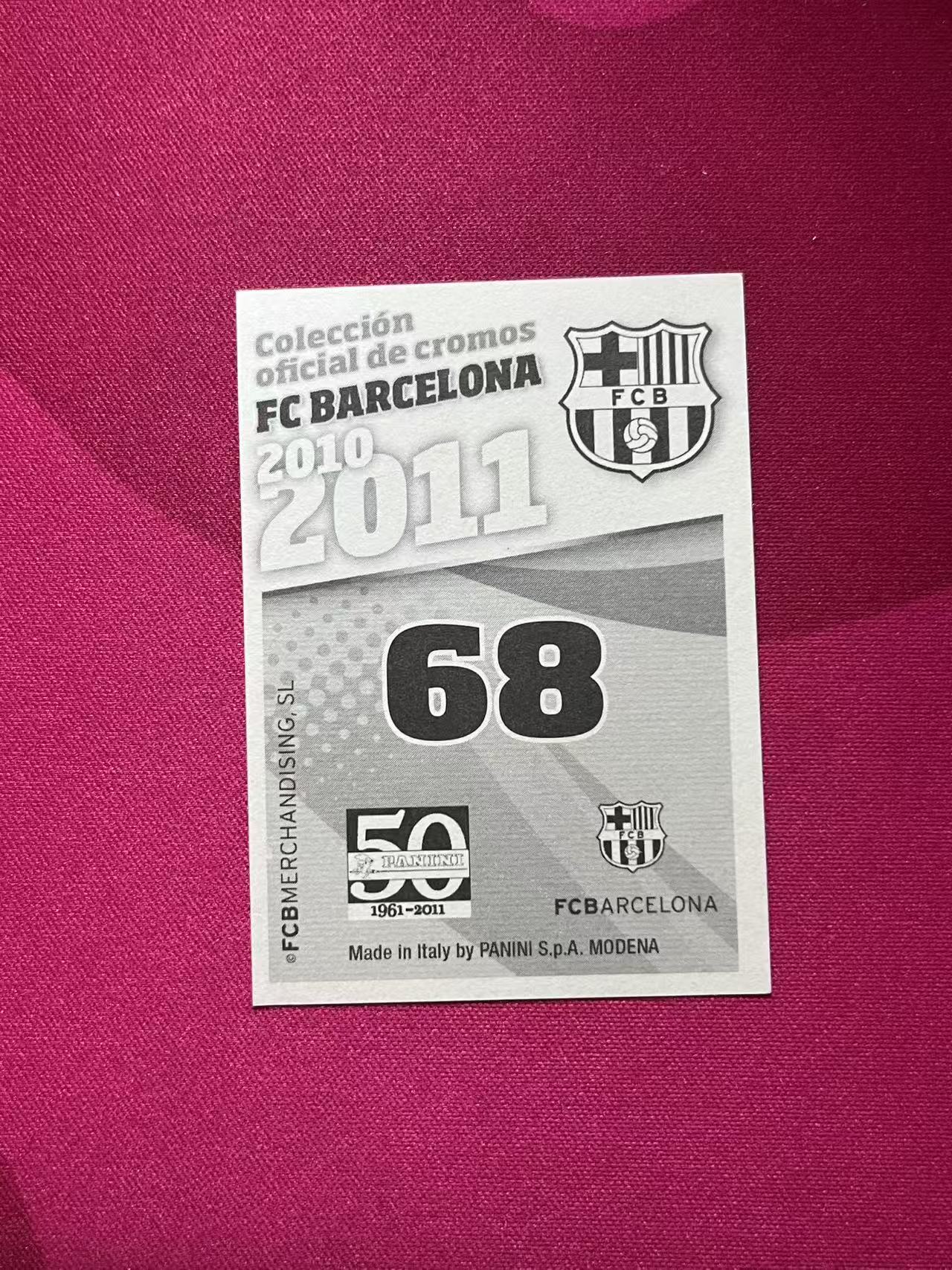 1961 Panini FC Barcelona 2010-2011 Sergi #68 D181