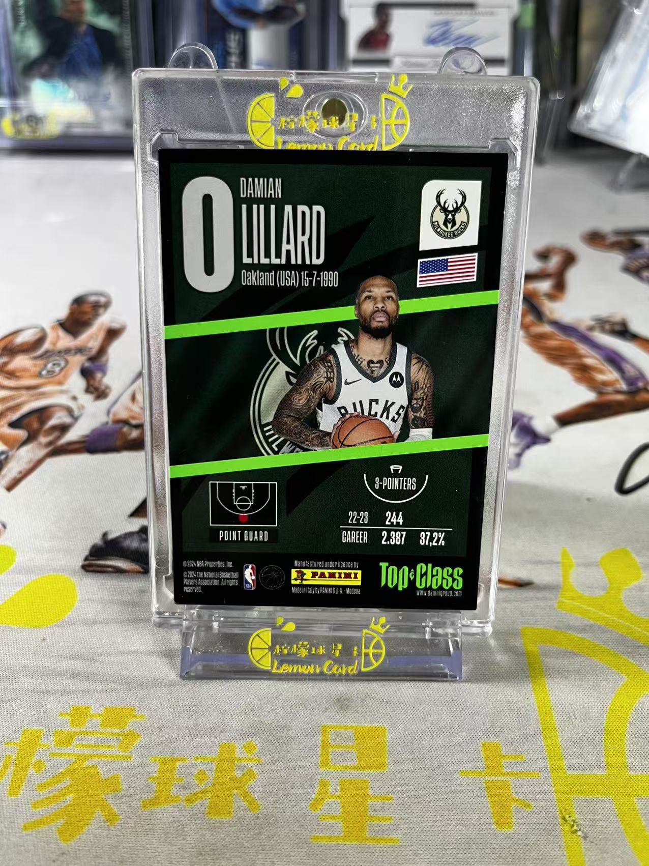 2024-25 Panini top class Damian Lillard 【柠檬球星卡拍卖】雄鹿 达米安 利拉德 特卡 银折 折射 TC 微瑕如图 #不语